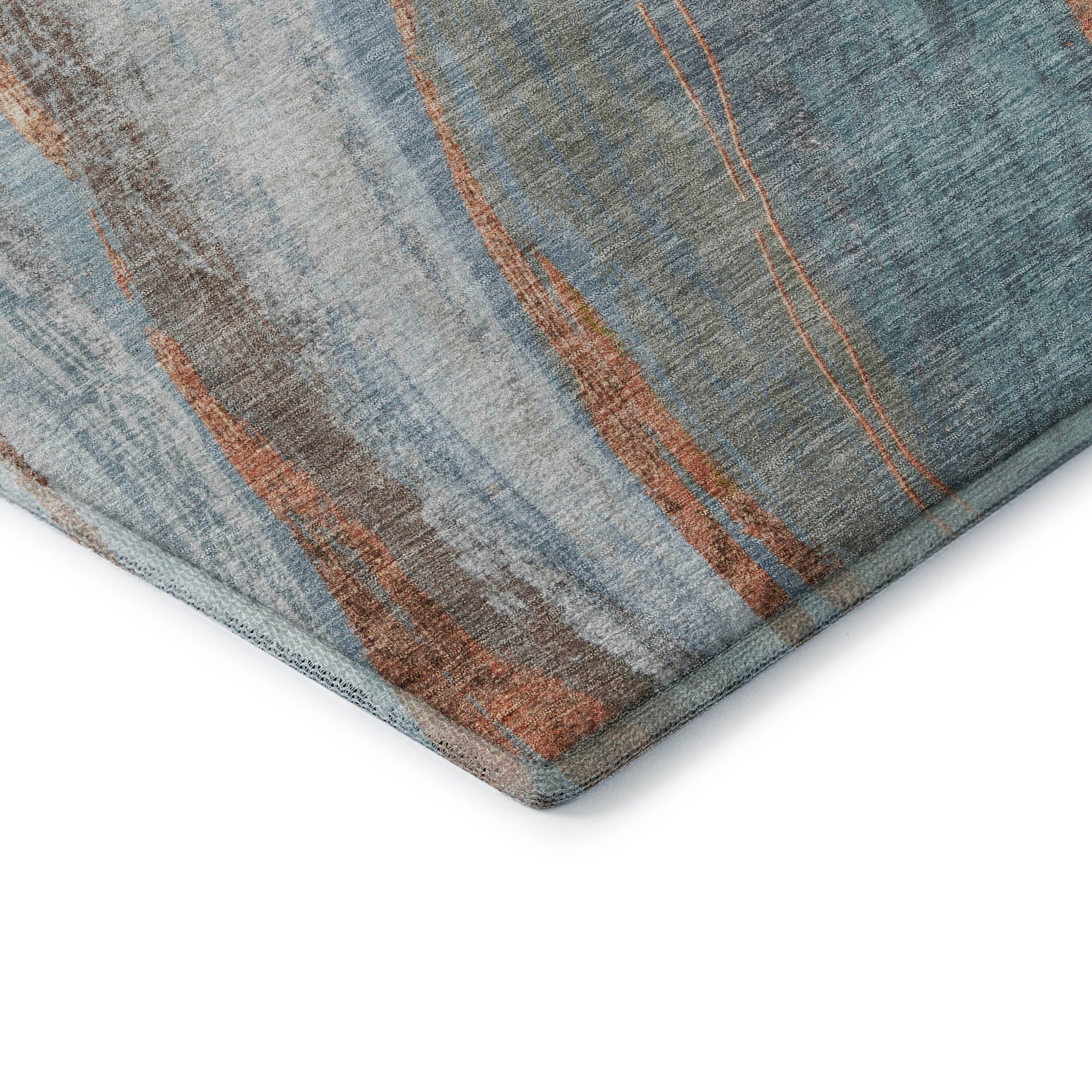 Kyoto Machine Washable Transitional Blue Rug 1'8" x 2'6" #shape_Rectangle