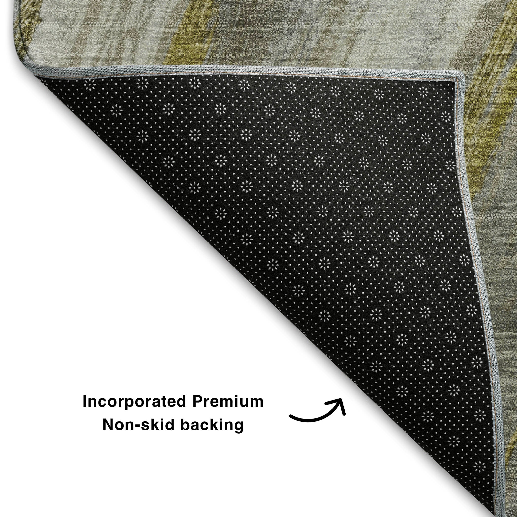 Kyoto Machine Washable Transitional Pewter Gray Rug 1'8" x 2'6" #shape_Rectangle