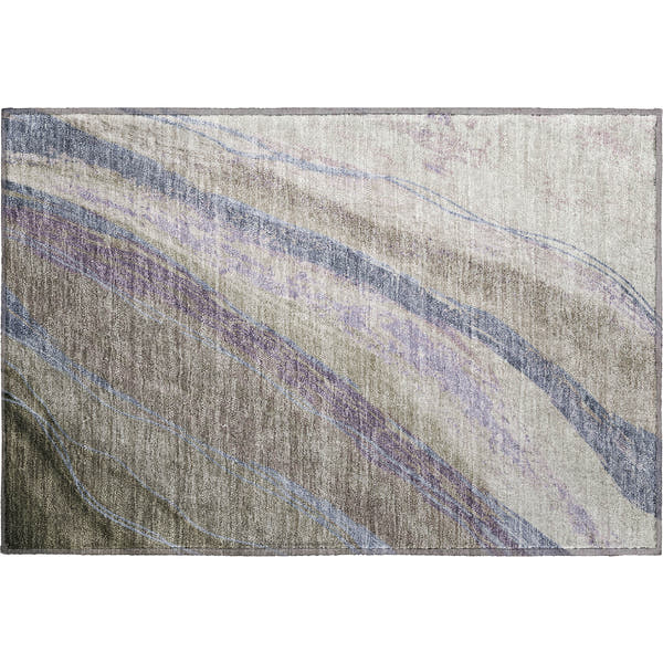 Florence Machine Washable Transitional Mocha Brown Rug 1'8" x 2'6"