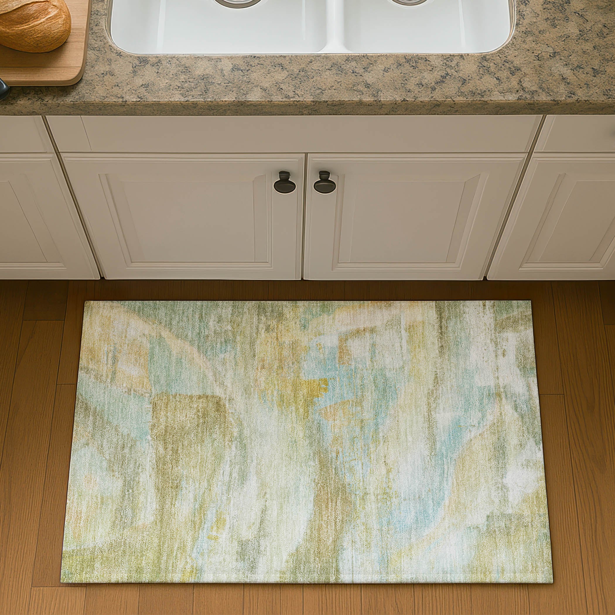 Lima Machine Washable Transitional Beige Brown Rug 1'8" x 2'6" #shape_Rectangle