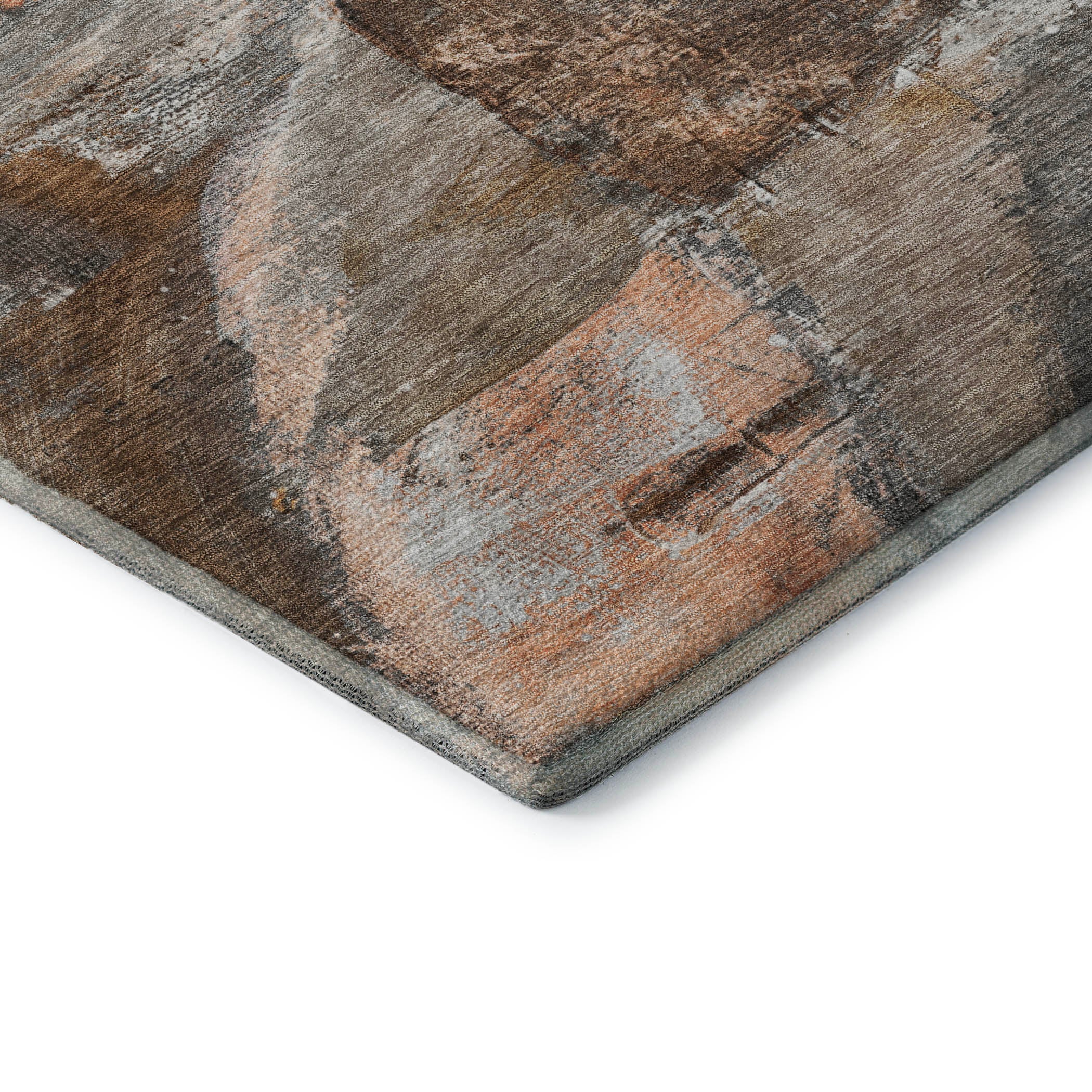 Lima Machine Washable Transitional Brown Rug 1'8" x 2'6" #shape_Rectangle
