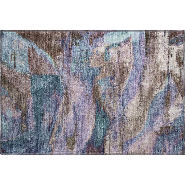 Cartagena Machine Washable Transitional Mocha Brown Rug 1'8" x 2'6"