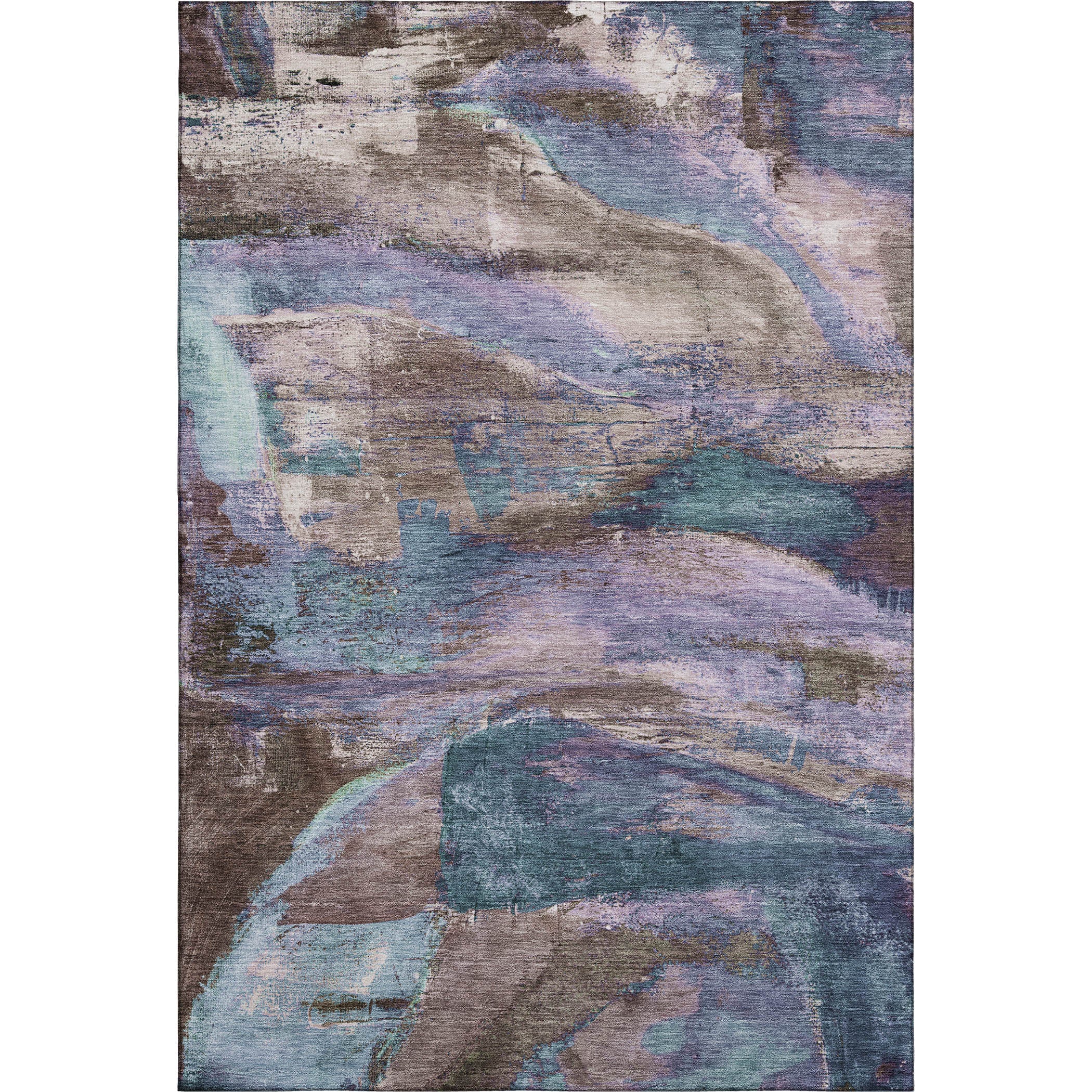 Cartagena Machine Washable Transitional Mocha Brown Rug 2'6" x 3'10" #shape_Rectangle