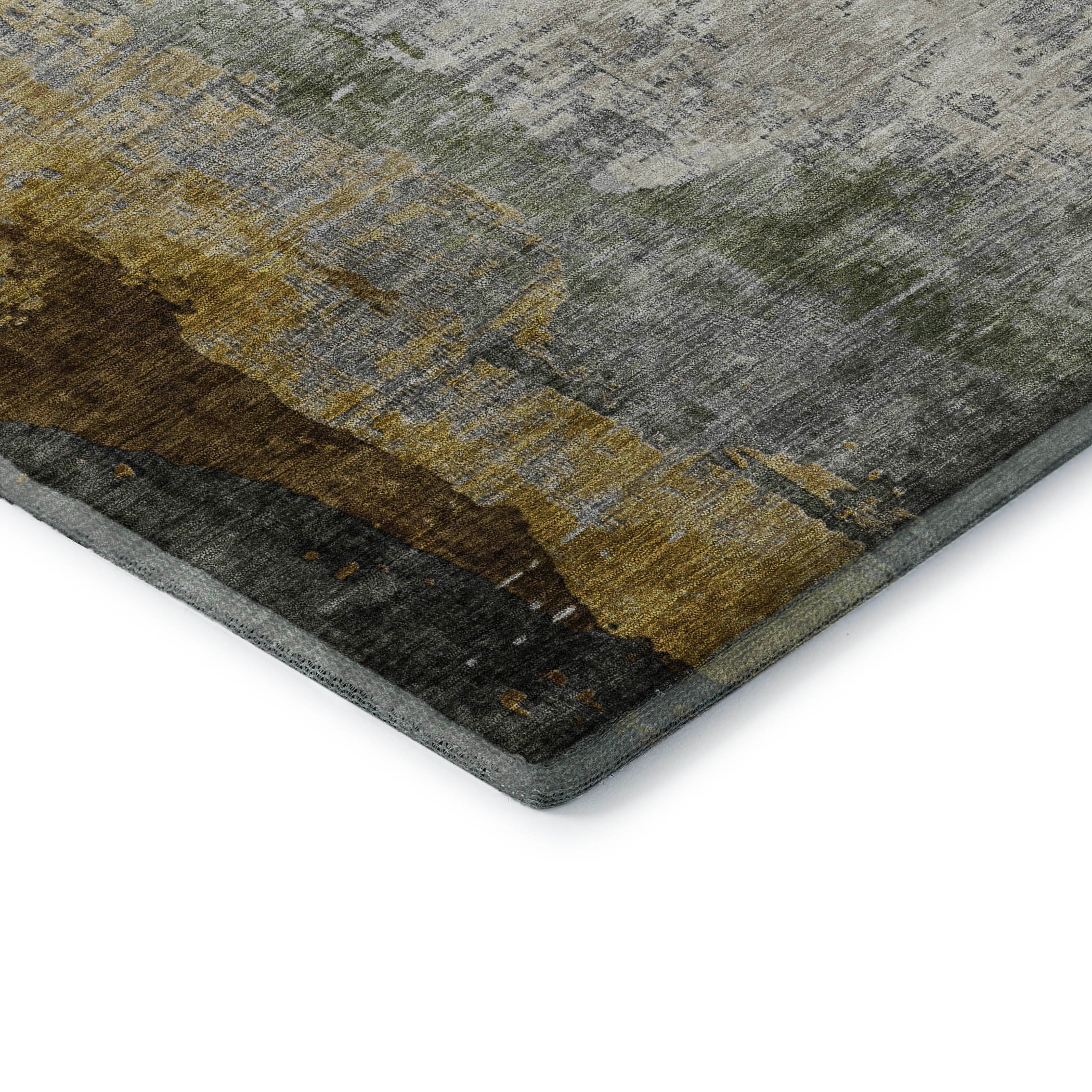 Rome Machine Washable Transitional Chocolate Brown Rug 1'8" x 2'6" #shape_Rectangle