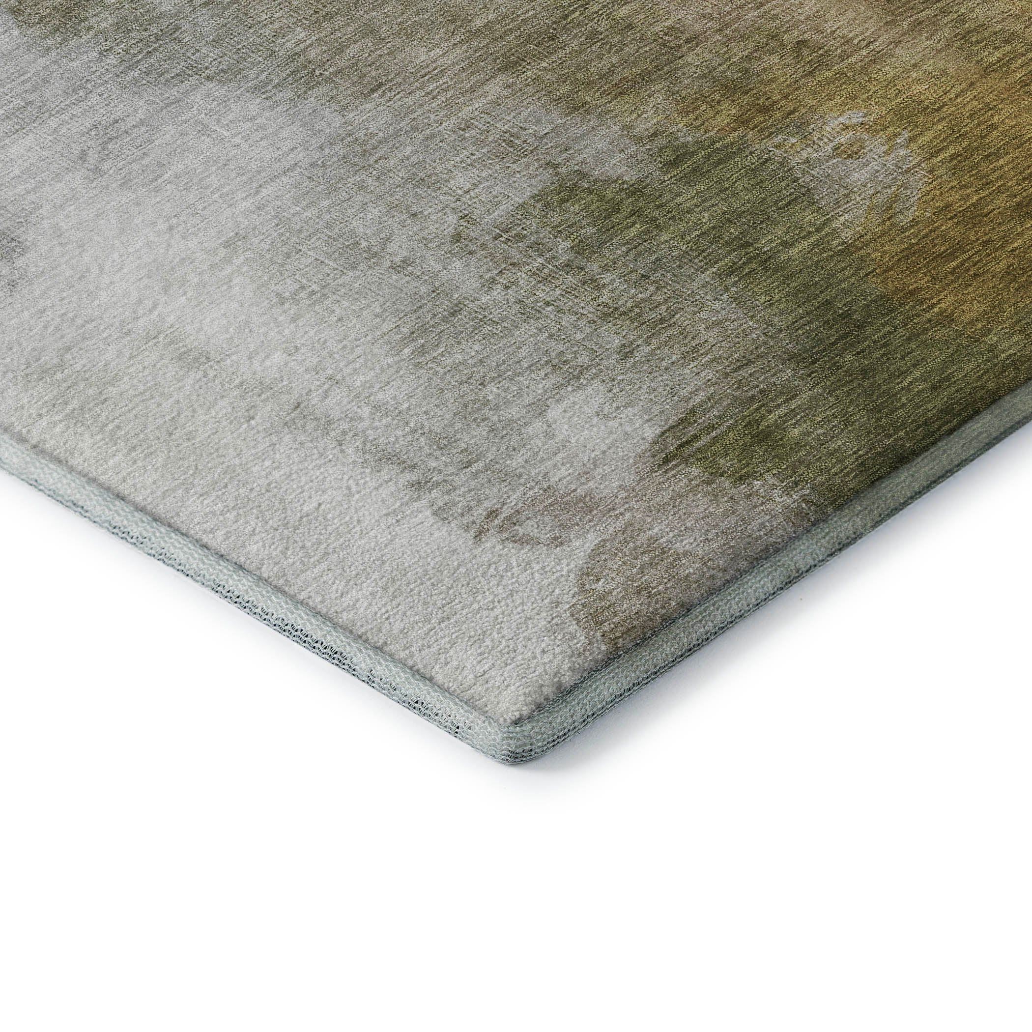 Cairo Machine Washable Transitional Green Rug 1'8" x 2'6" #shape_Rectangle