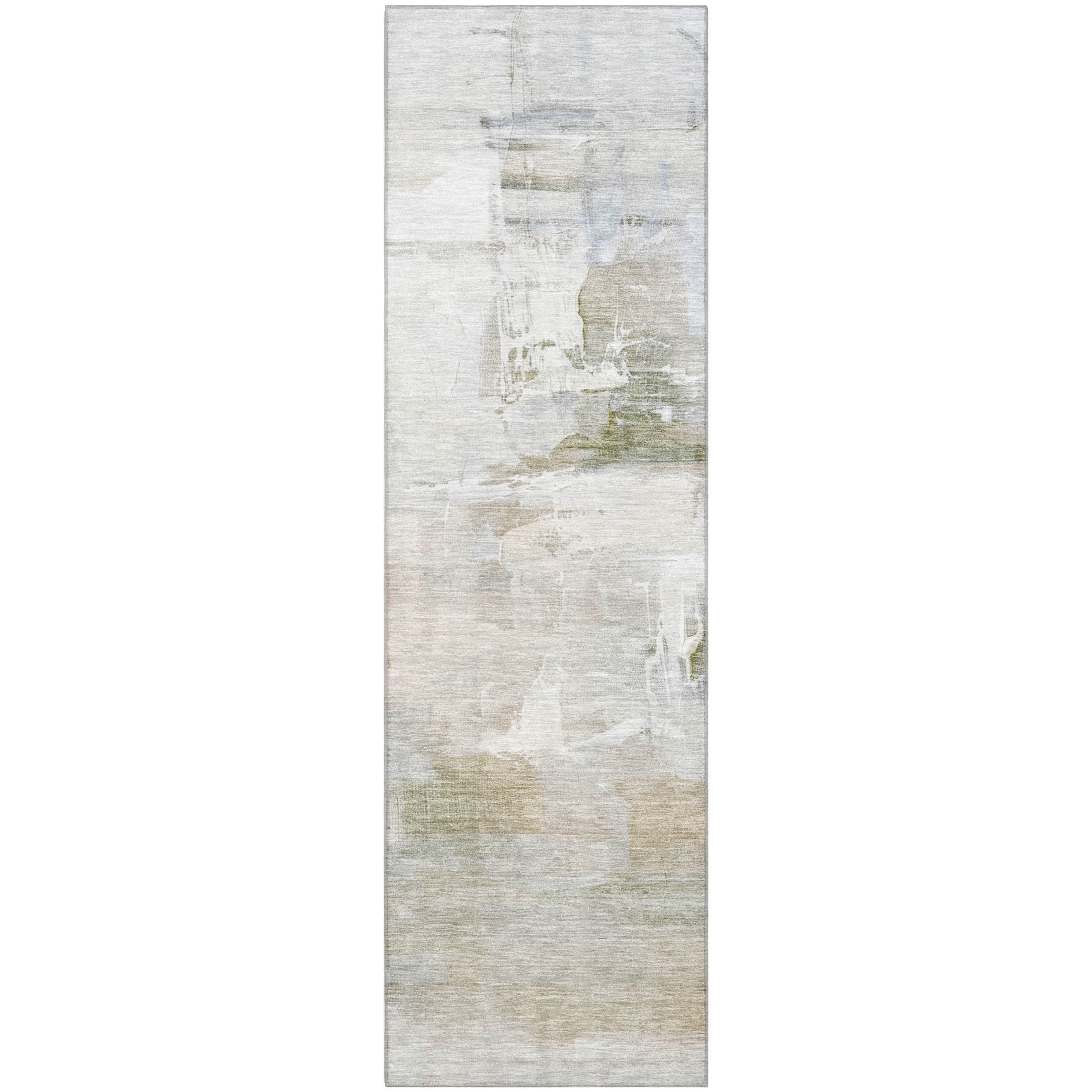 Sarajevo Machine Washable Transitional Linen Ivory Rug 2'3" x 7'6" #shape_Runner