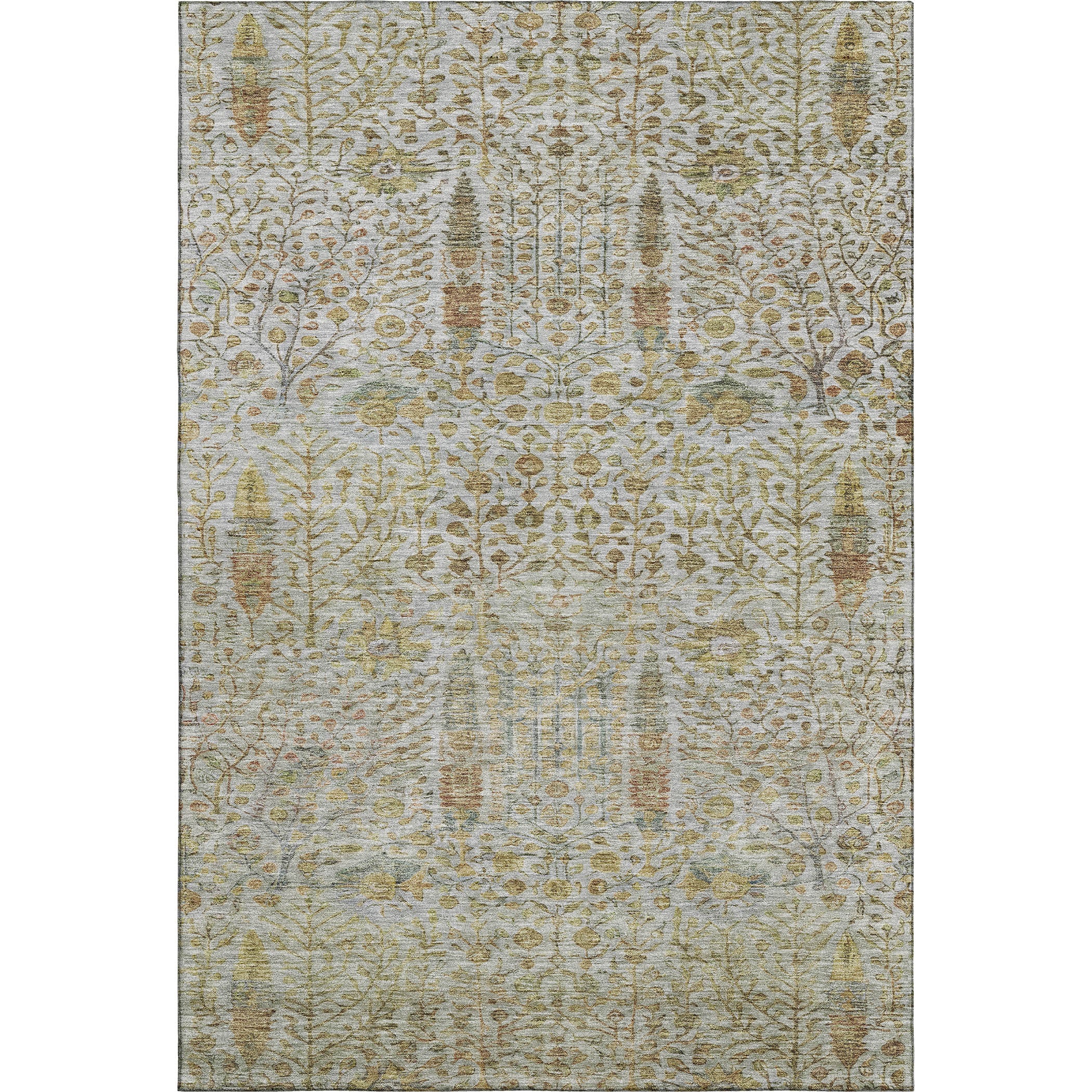 Antigua Machine Washable Transitional Linen Ivory Rug 2'6" x 3'10" #shape_Rectangle