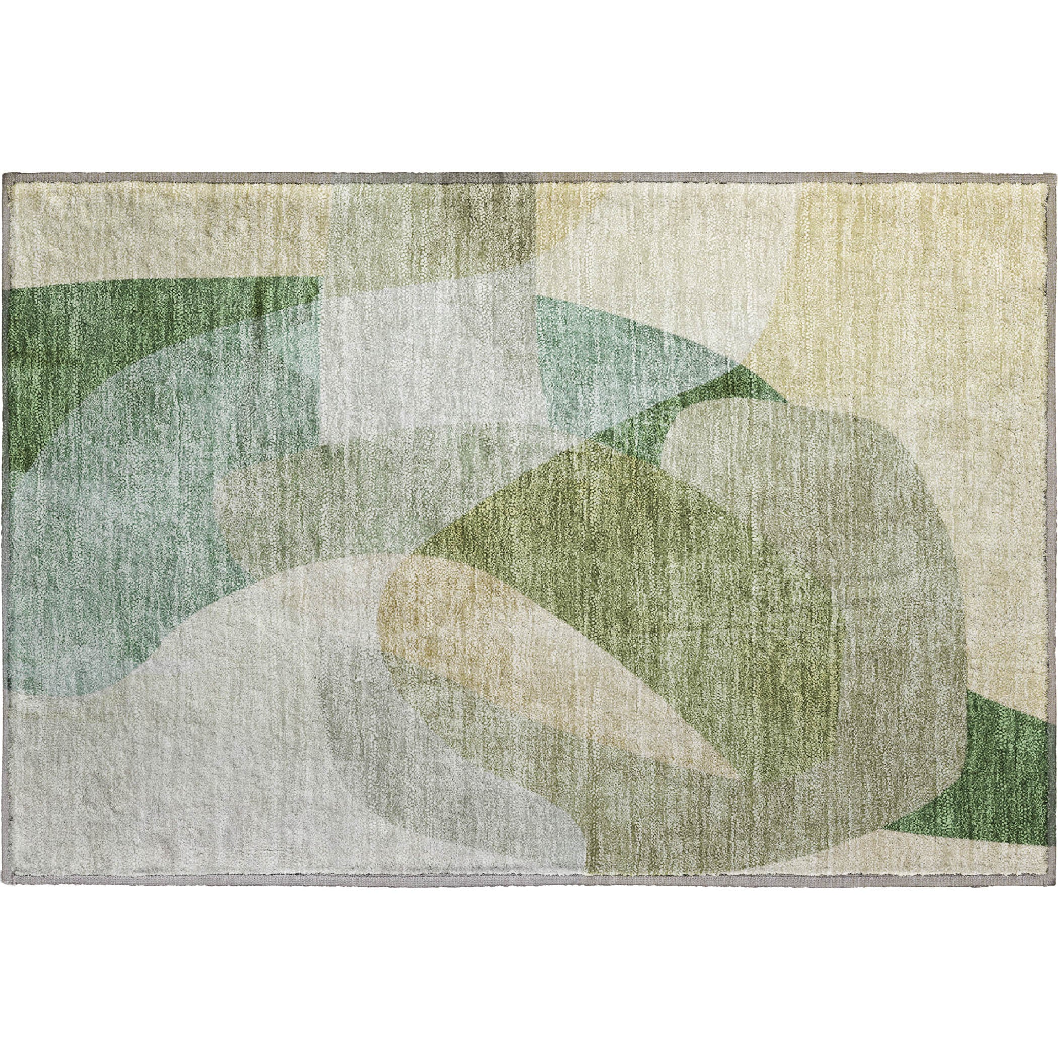 Valletta Machine Washable Transitional Aloe Green Rug 1'8" x 2'6" #shape_Rectangle