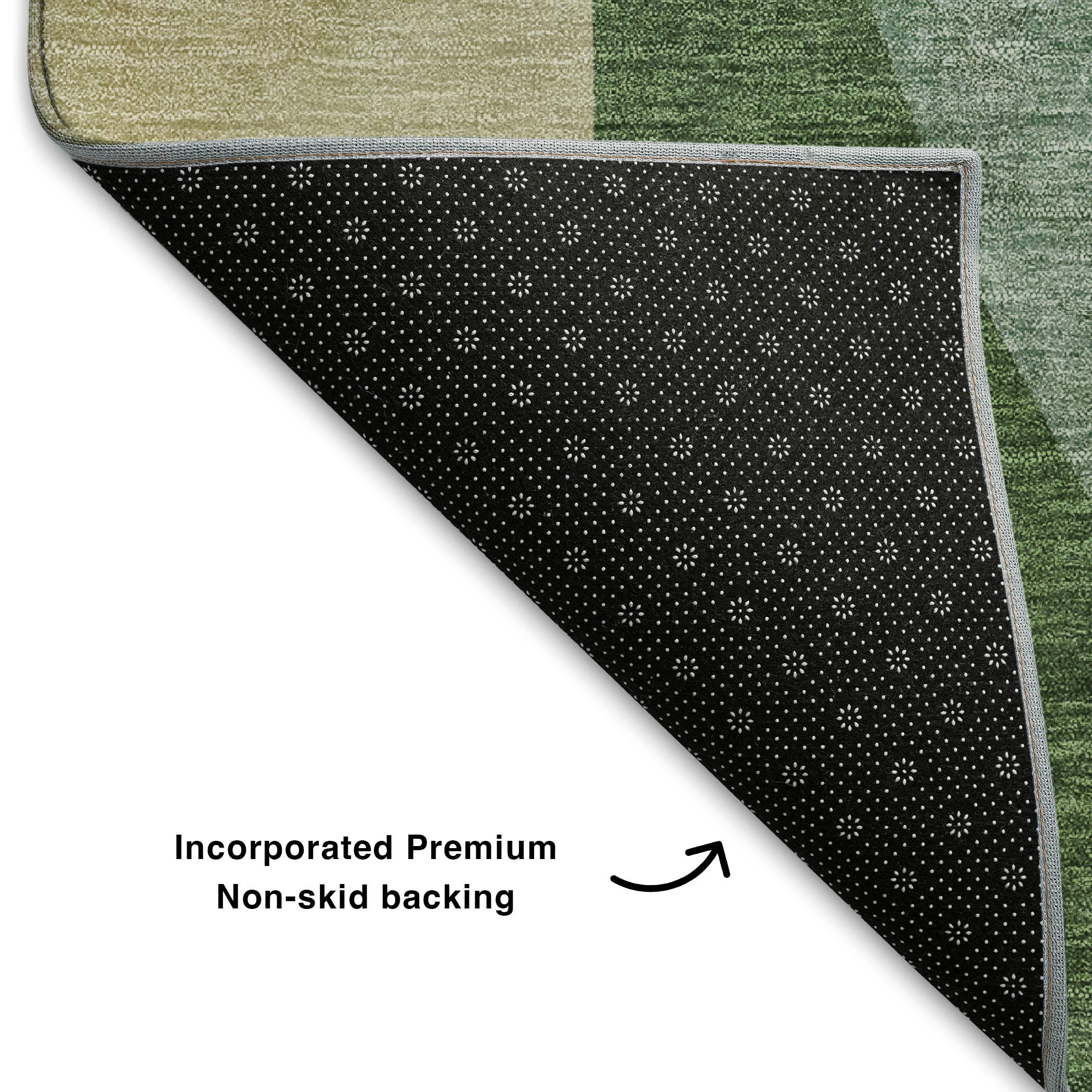Valletta Machine Washable Transitional Aloe Green Rug 1'8" x 2'6" #shape_Rectangle