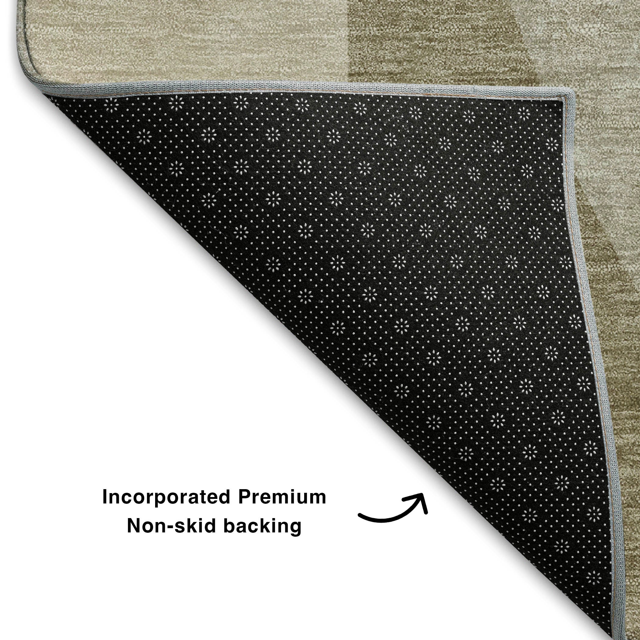 Valletta Machine Washable Transitional Beige Brown Rug 1'8" x 2'6" #shape_Rectangle