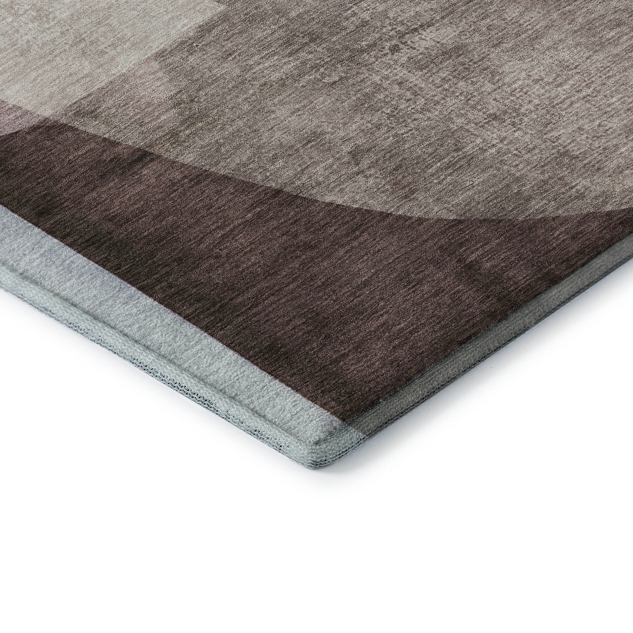 Antigua Machine Washable Transitional Brown Rug 1'8" x 2'6" #shape_Rectangle