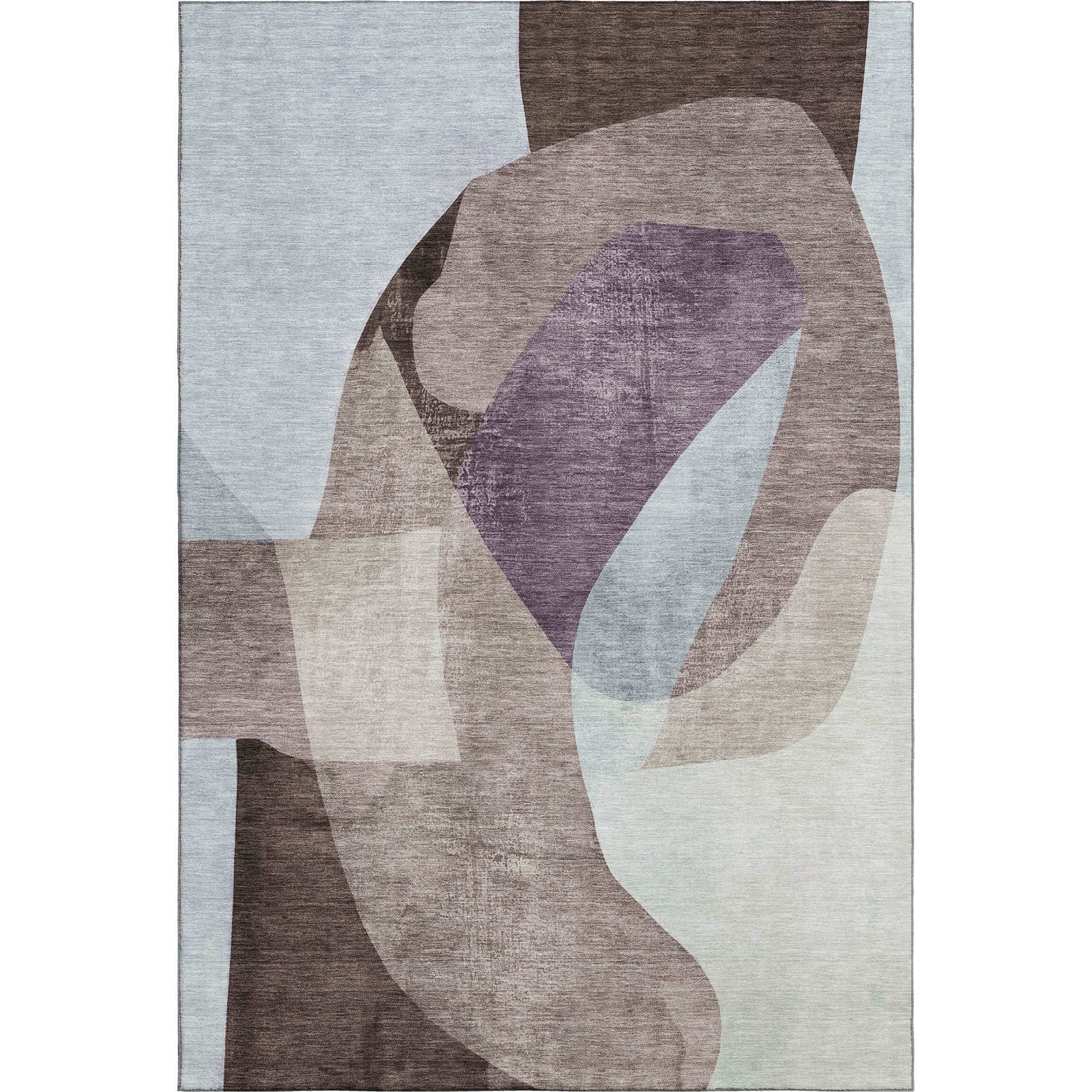 Antigua Machine Washable Transitional Brown Rug 2'6" x 3'10" #shape_Rectangle