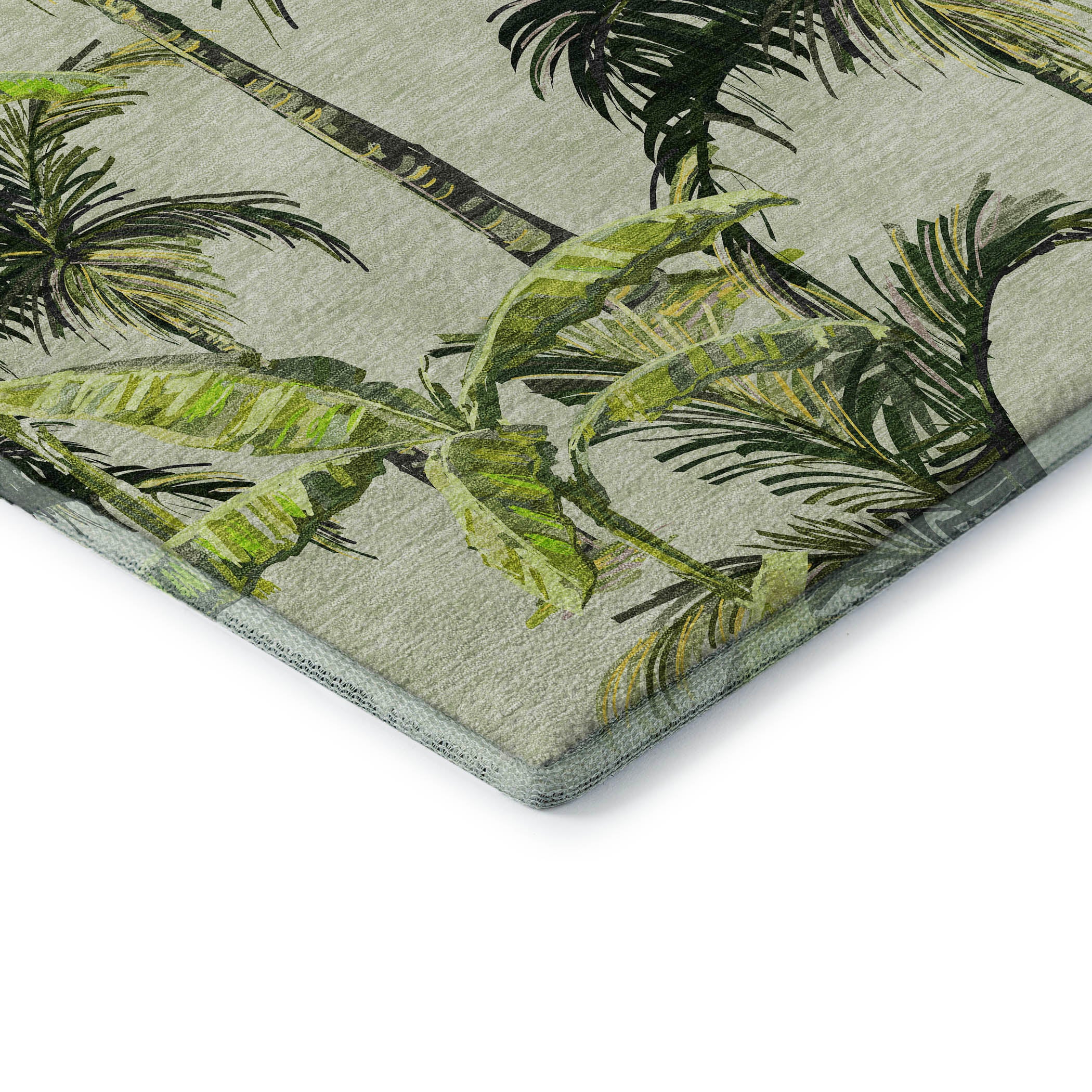 Sintra Machine Washable Tropical Green Rug 1'8" x 2'6" #shape_Rectangle