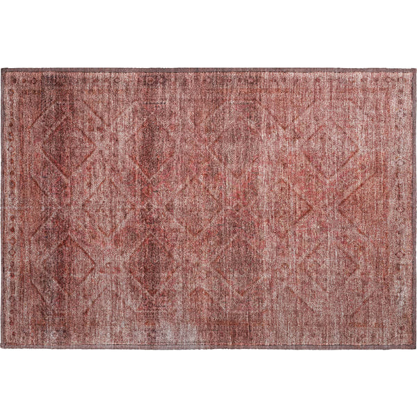 Vienna Machine Washable Transitional Pink Rug 1'8" x 2'6"