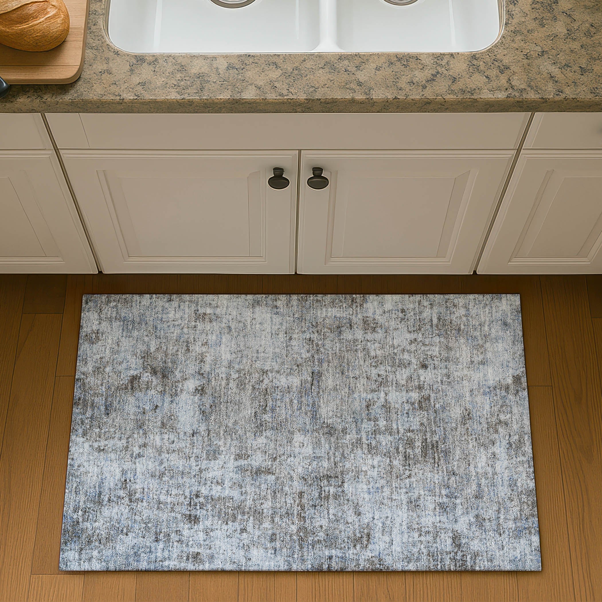 Marrakech Machine Washable Transitional Blue Rug 1'8" x 2'6" #shape_Rectangle