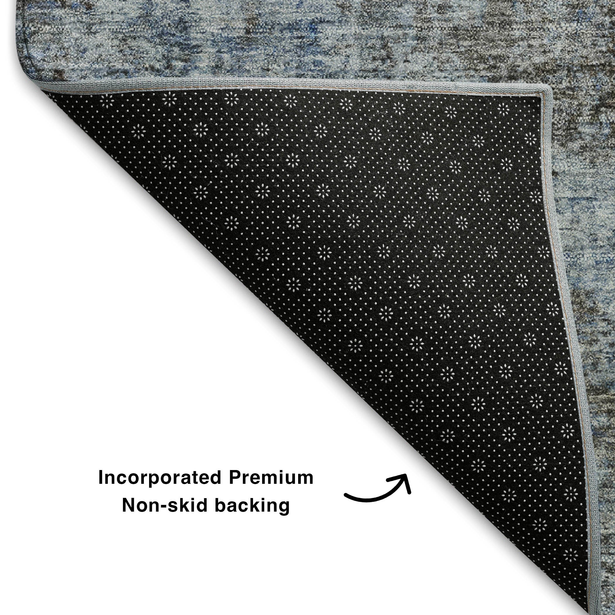 Marrakech Machine Washable Transitional Blue Rug 1'8" x 2'6" #shape_Rectangle