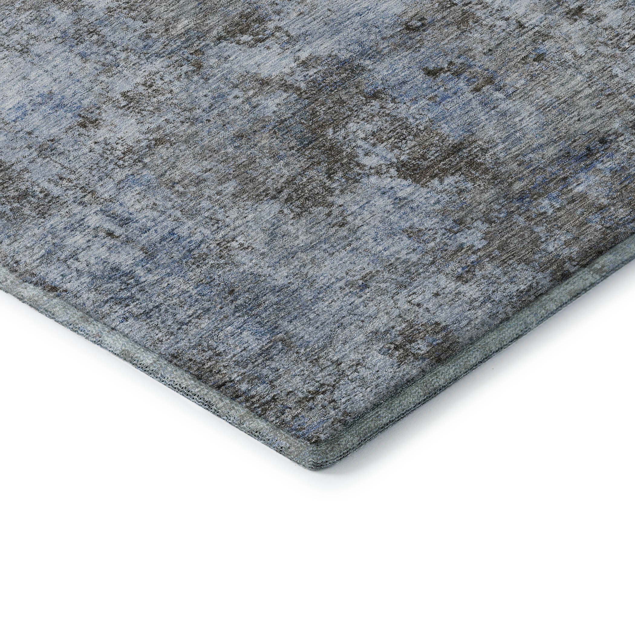 Marrakech Machine Washable Transitional Blue Rug 1'8" x 2'6" #shape_Rectangle