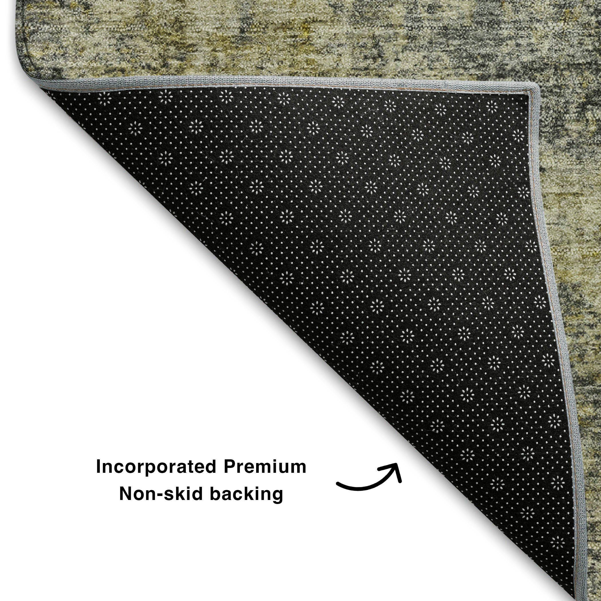 Marrakech Machine Washable Transitional Pewter Gray Rug 1'8" x 2'6" #shape_Rectangle