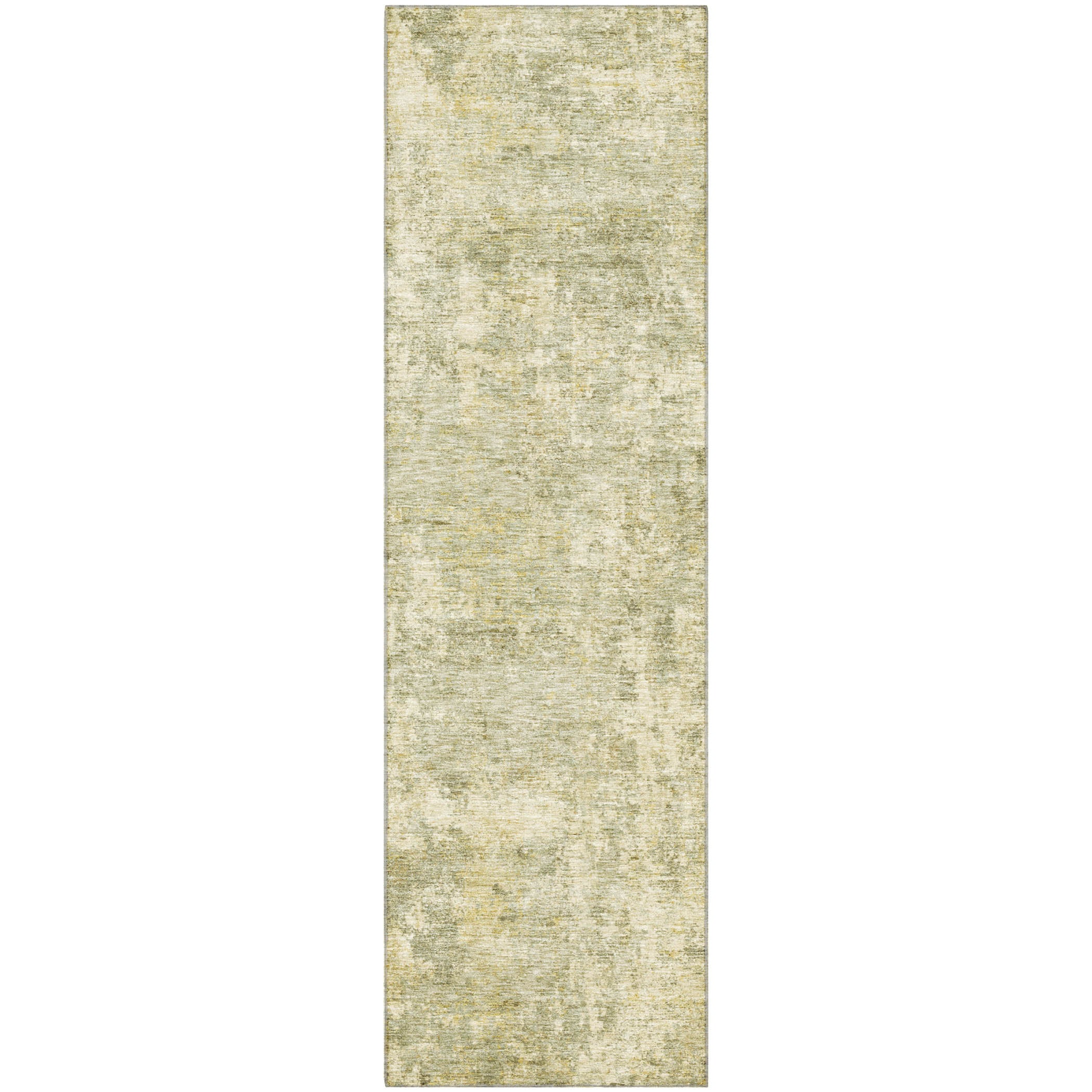 Marrakech Machine Washable Transitional Sage Green Rug 2'3" x 7'6" #shape_Runner