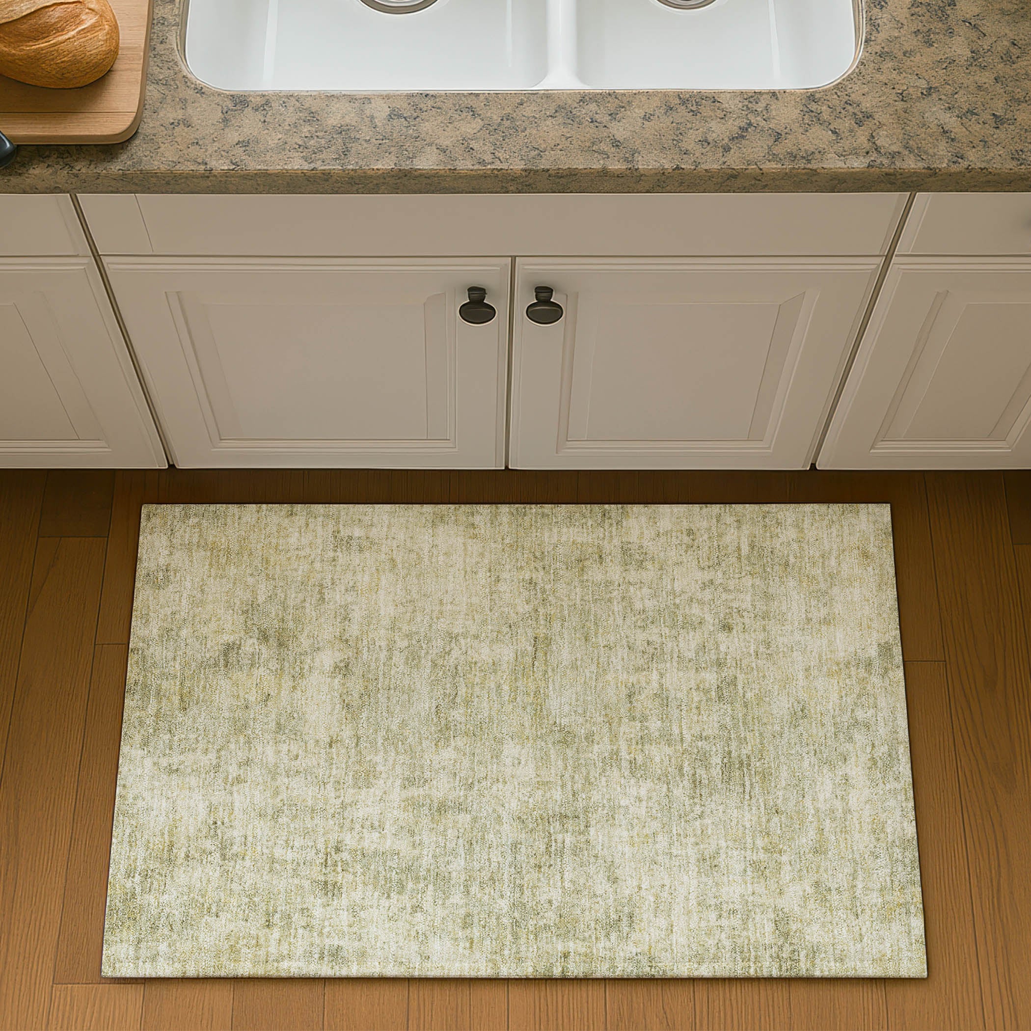 Marrakech Machine Washable Transitional Sage Green Rug 1'8" x 2'6" #shape_Rectangle