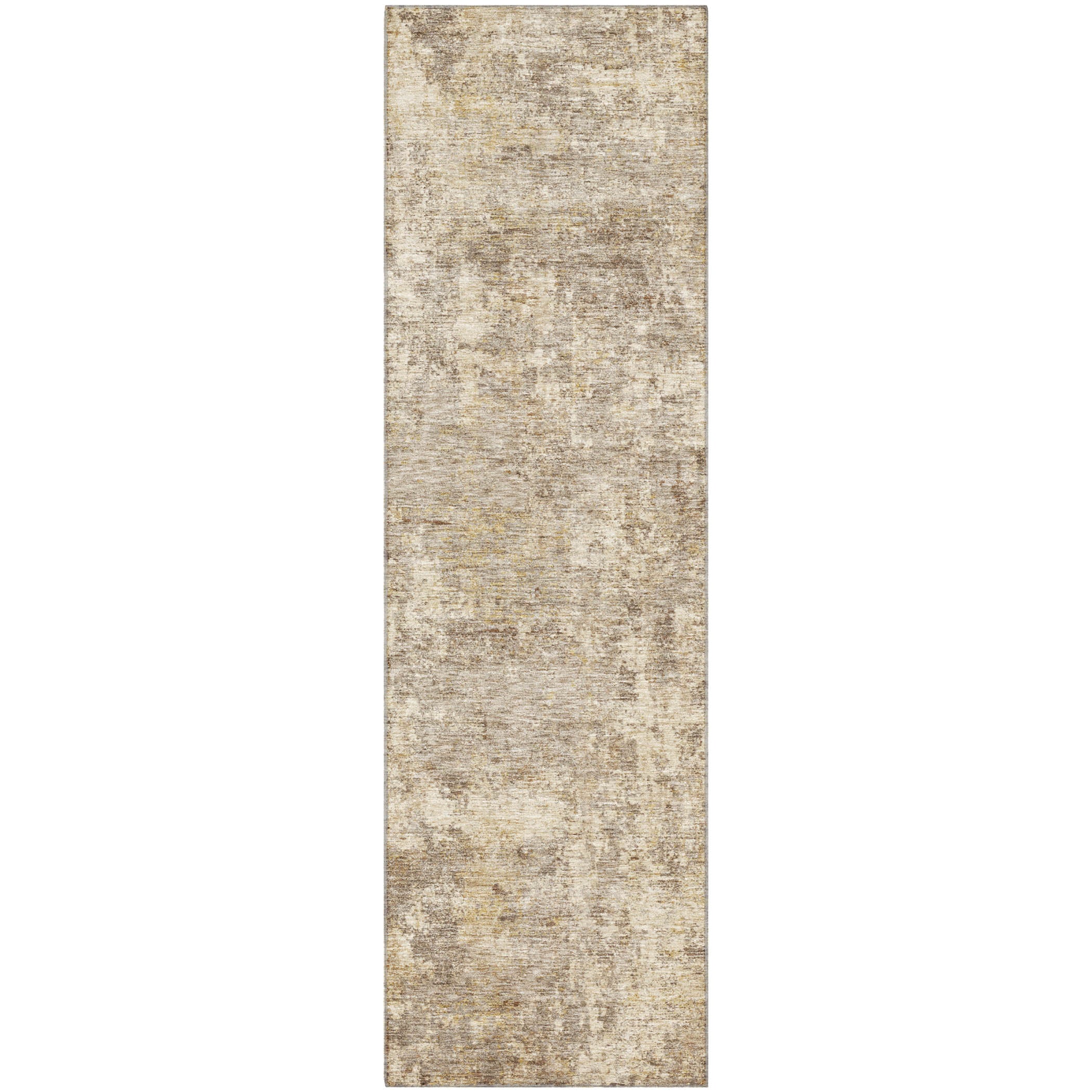 Marrakech Machine Washable Transitional Taupe Brown Rug 2'3" x 7'6" #shape_Runner