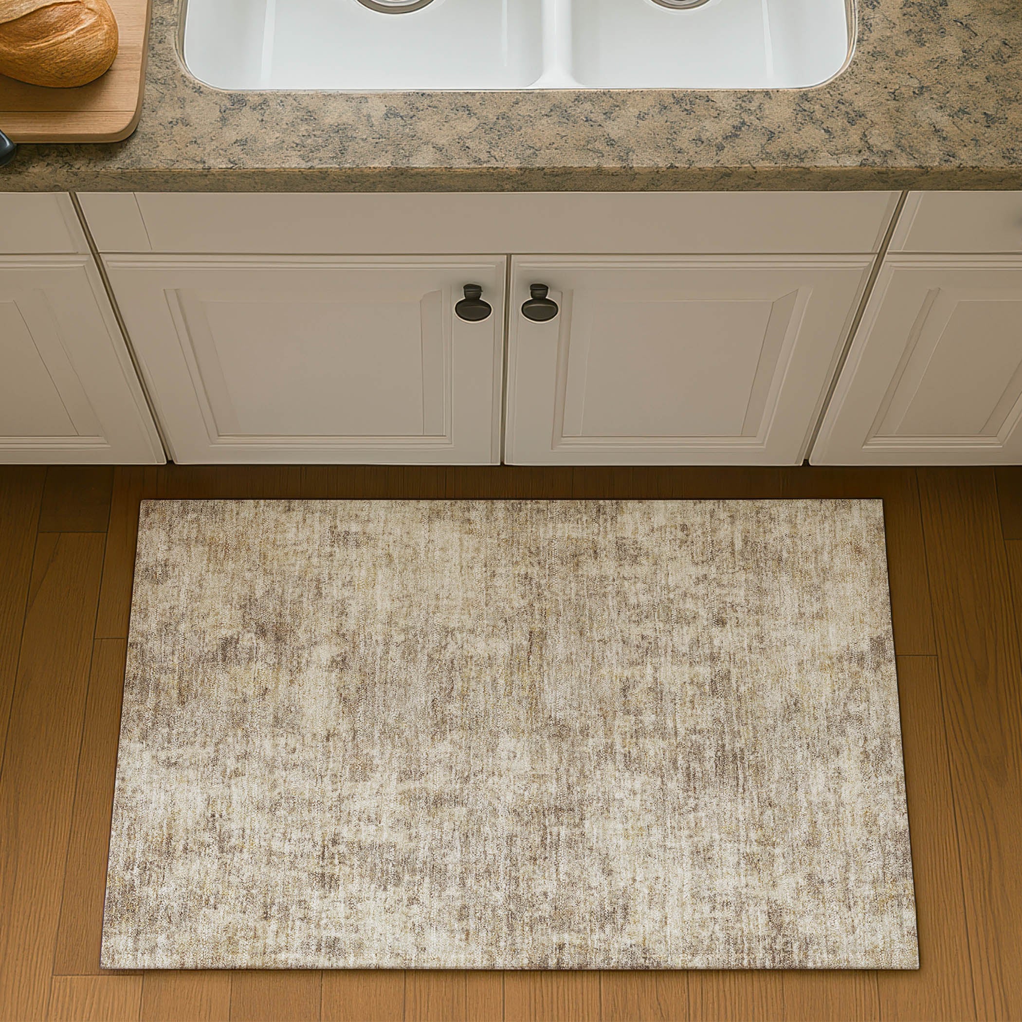 Marrakech Machine Washable Transitional Taupe Brown Rug 1'8" x 2'6" #shape_Rectangle