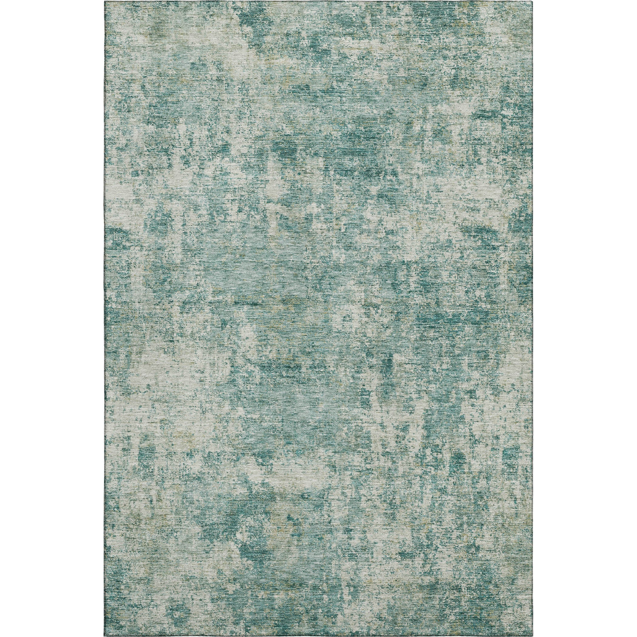 Marrakech Machine Washable Transitional Teal Rug 2'6" x 3'10" #shape_Rectangle