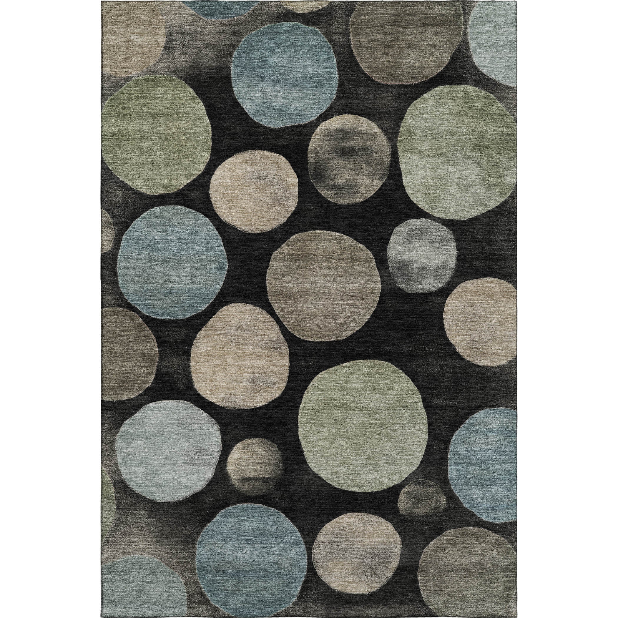 Vienna Machine Washable Transitional Black Rug 2'6" x 3'10" #shape_Rectangle