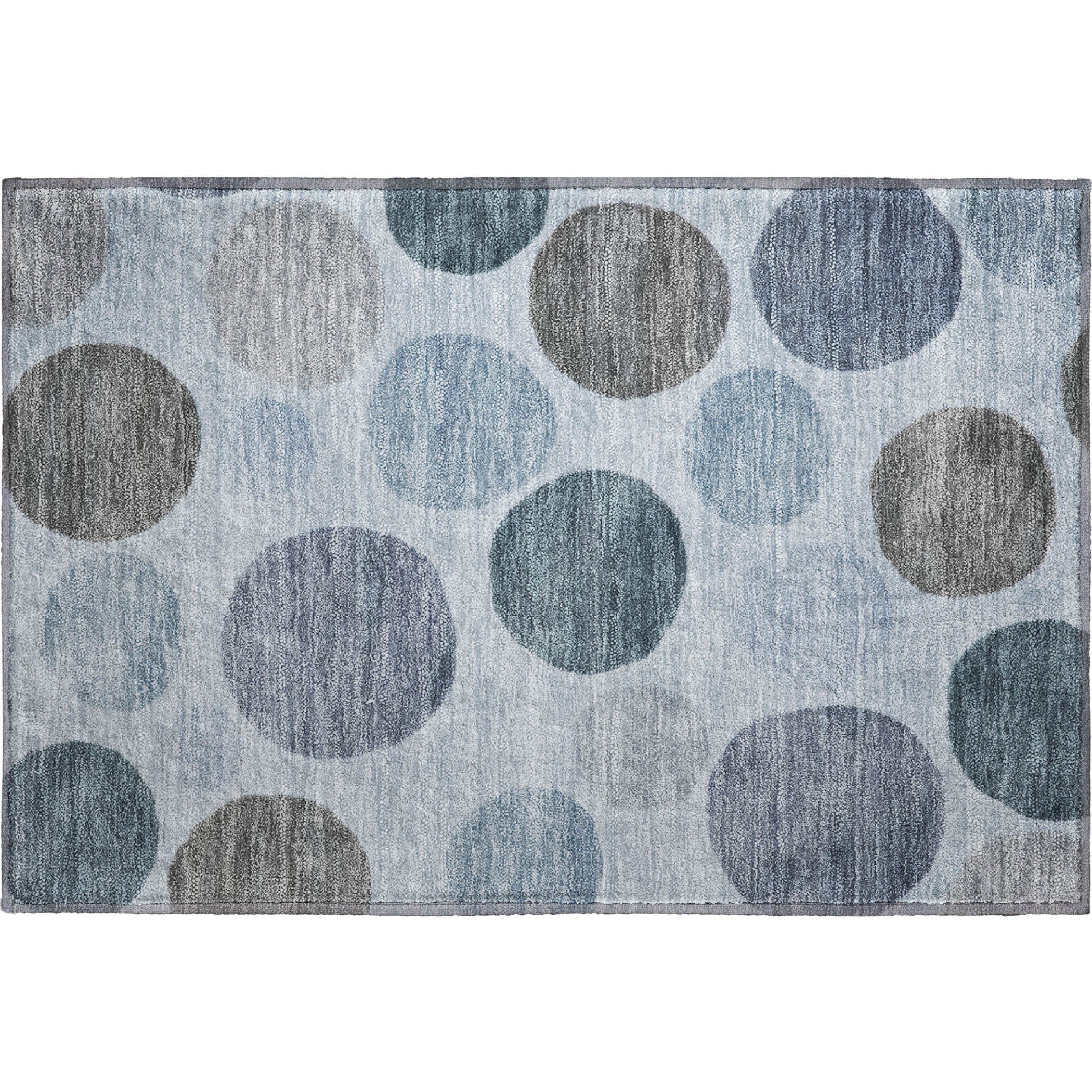 Vienna Machine Washable Transitional Blue Rug 1'8" x 2'6" #shape_Rectangle