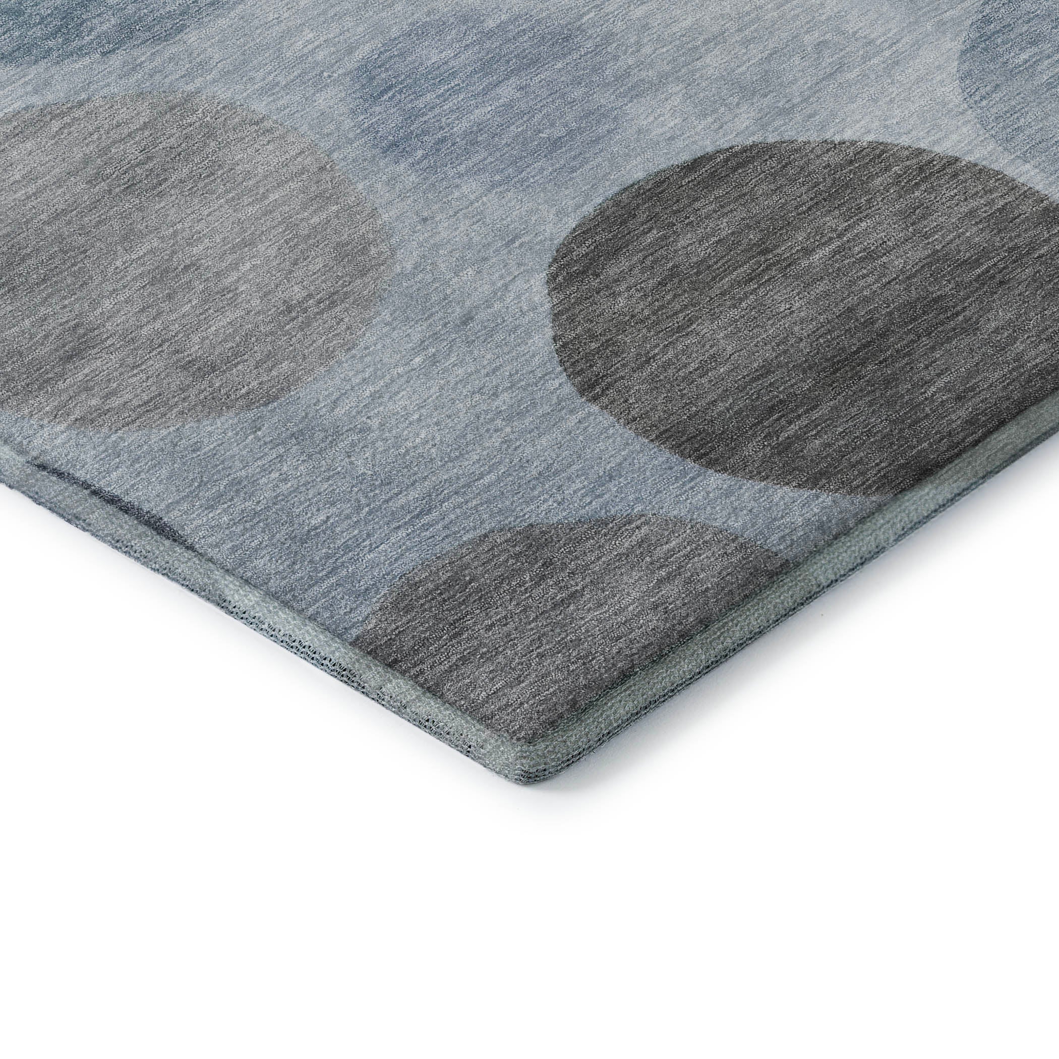 Vienna Machine Washable Transitional Blue Rug 1'8" x 2'6" #shape_Rectangle