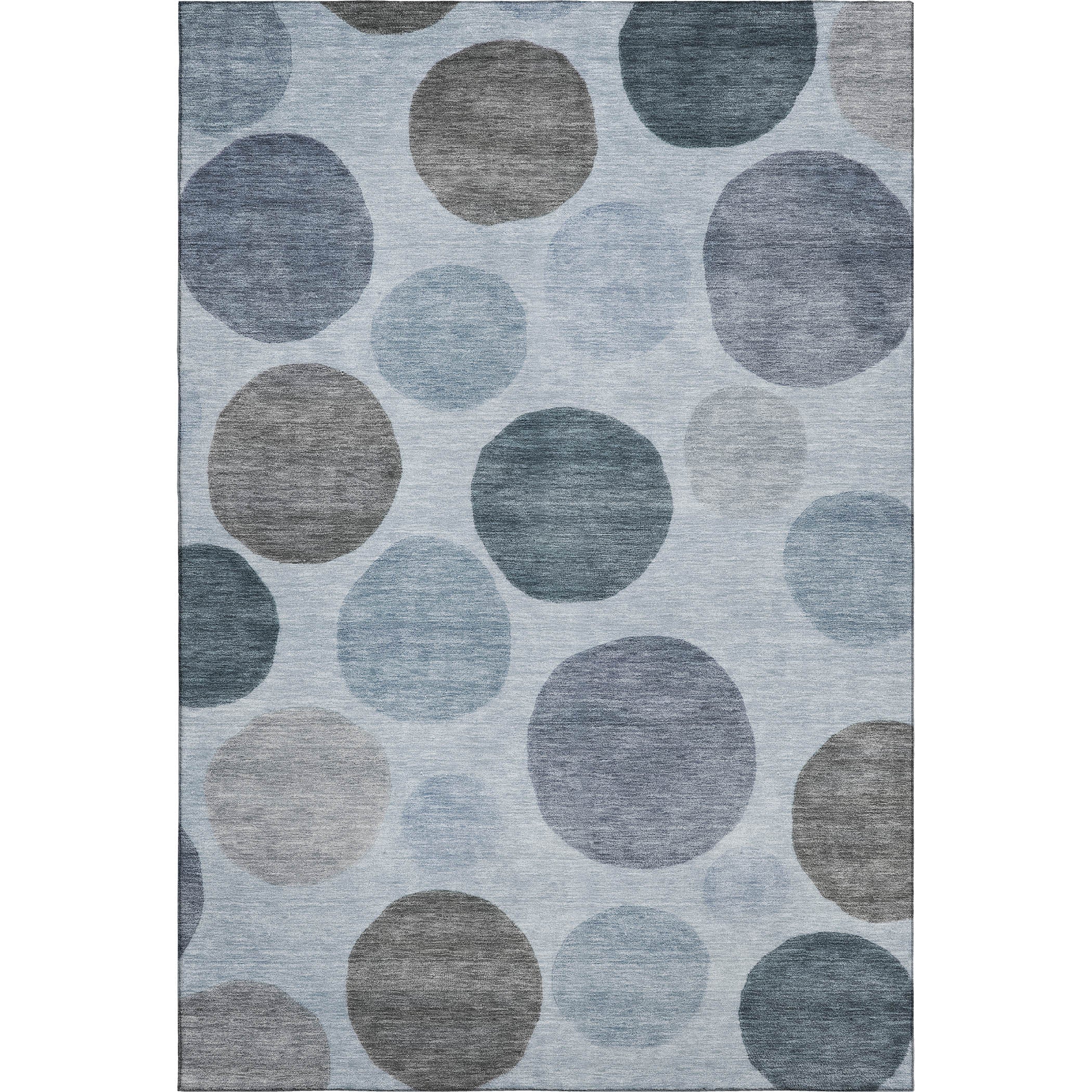 Vienna Machine Washable Transitional Blue Rug 2'6" x 3'10" #shape_Rectangle