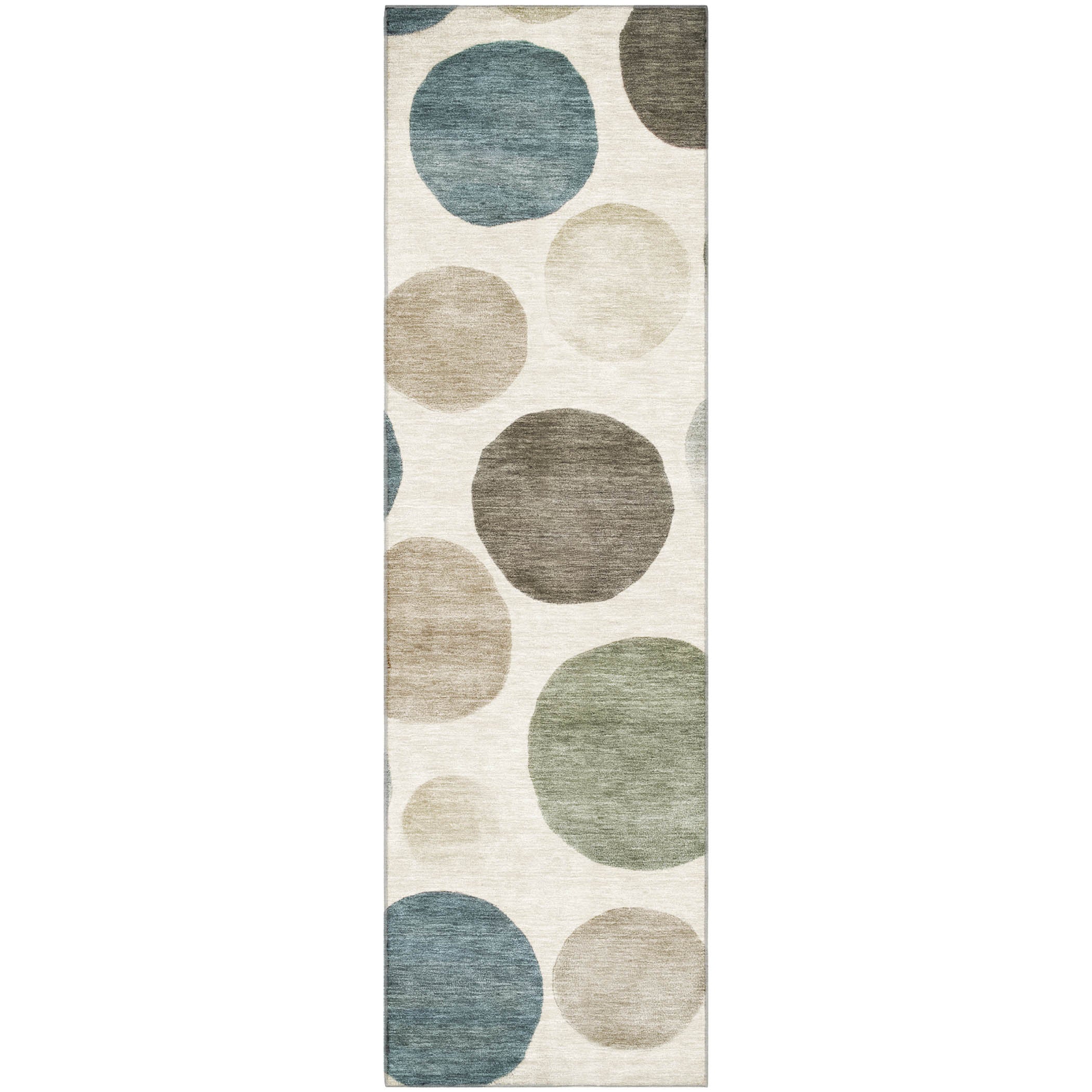 Vienna Machine Washable Transitional Ivory Rug 2'3" x 7'6" #shape_Runner