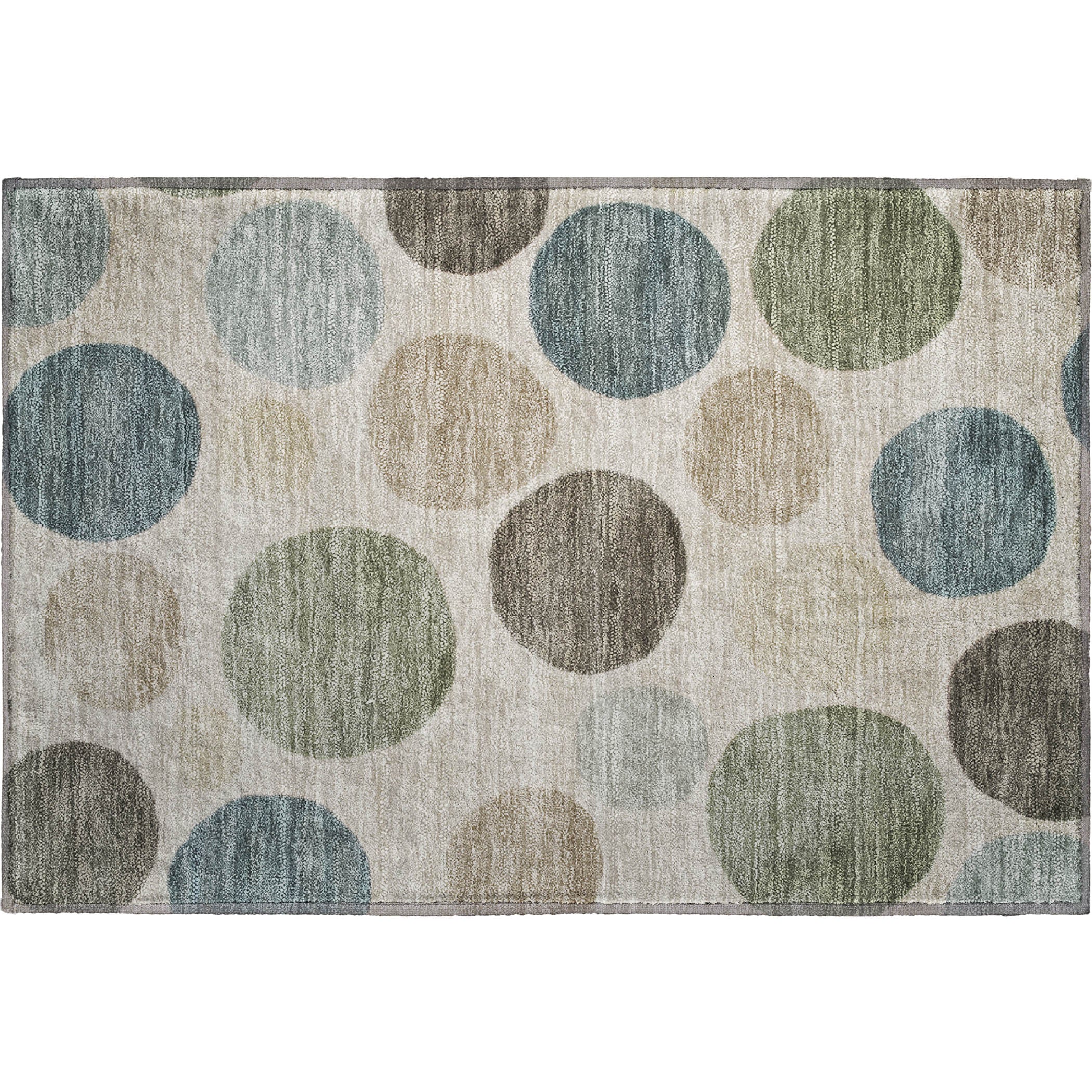 Vienna Machine Washable Transitional Khaki Brown Rug 1'8" x 2'6" #shape_Rectangle