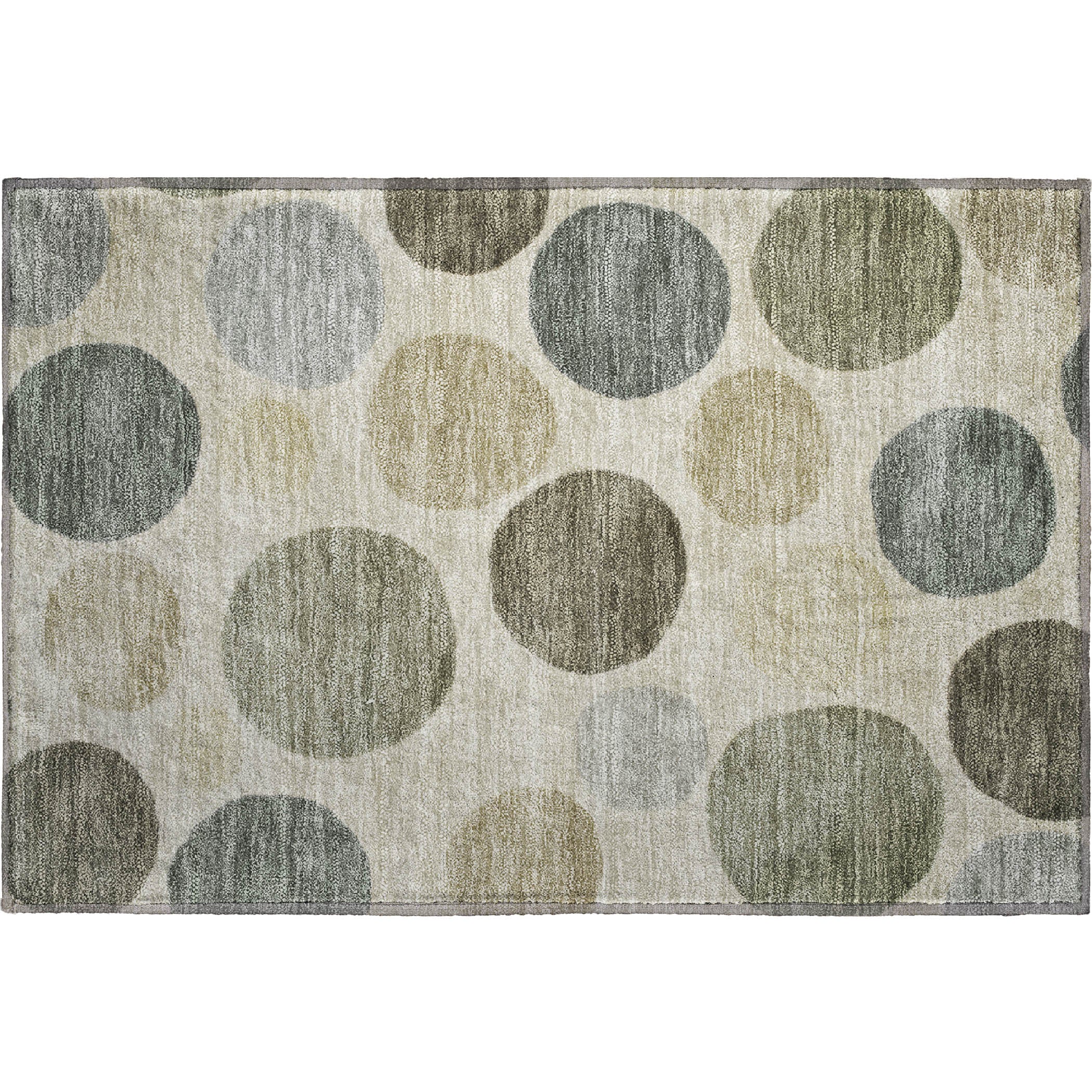 Vienna Machine Washable Transitional Taupe Brown Rug 1'8" x 2'6" #shape_Rectangle