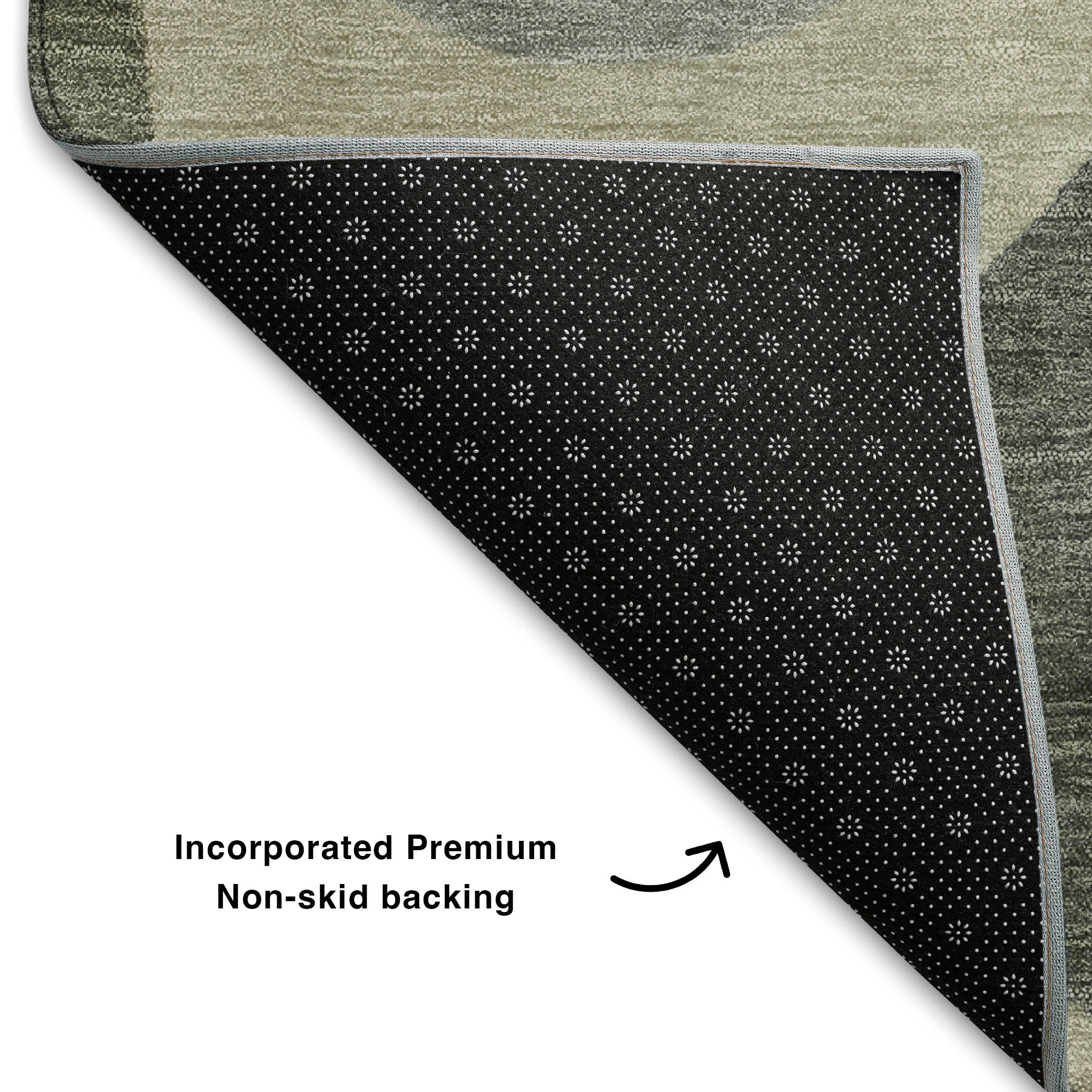 Vienna Machine Washable Transitional Taupe Brown Rug 1'8" x 2'6" #shape_Rectangle