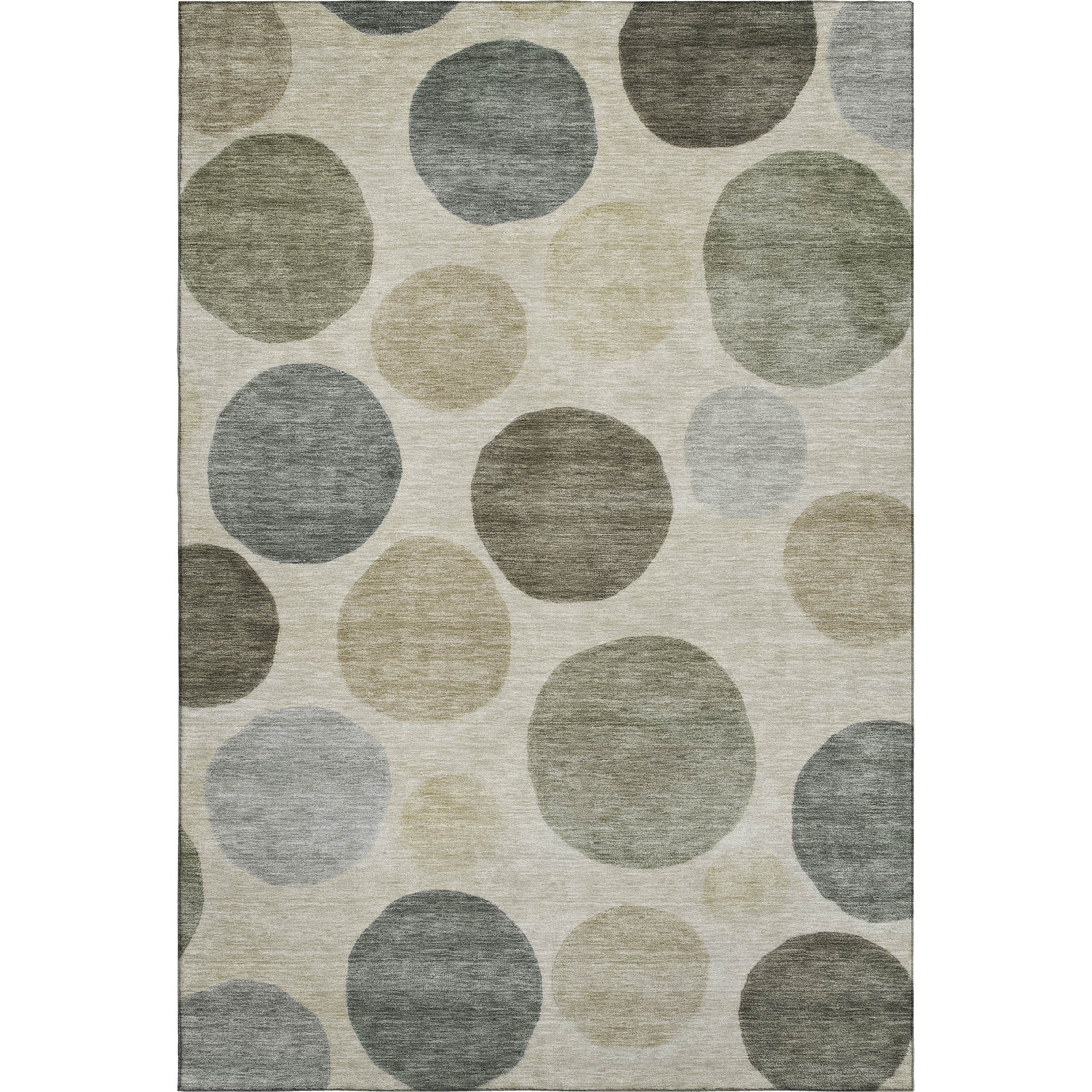 Vienna Machine Washable Transitional Taupe Brown Rug 2'6" x 3'10" #shape_Rectangle