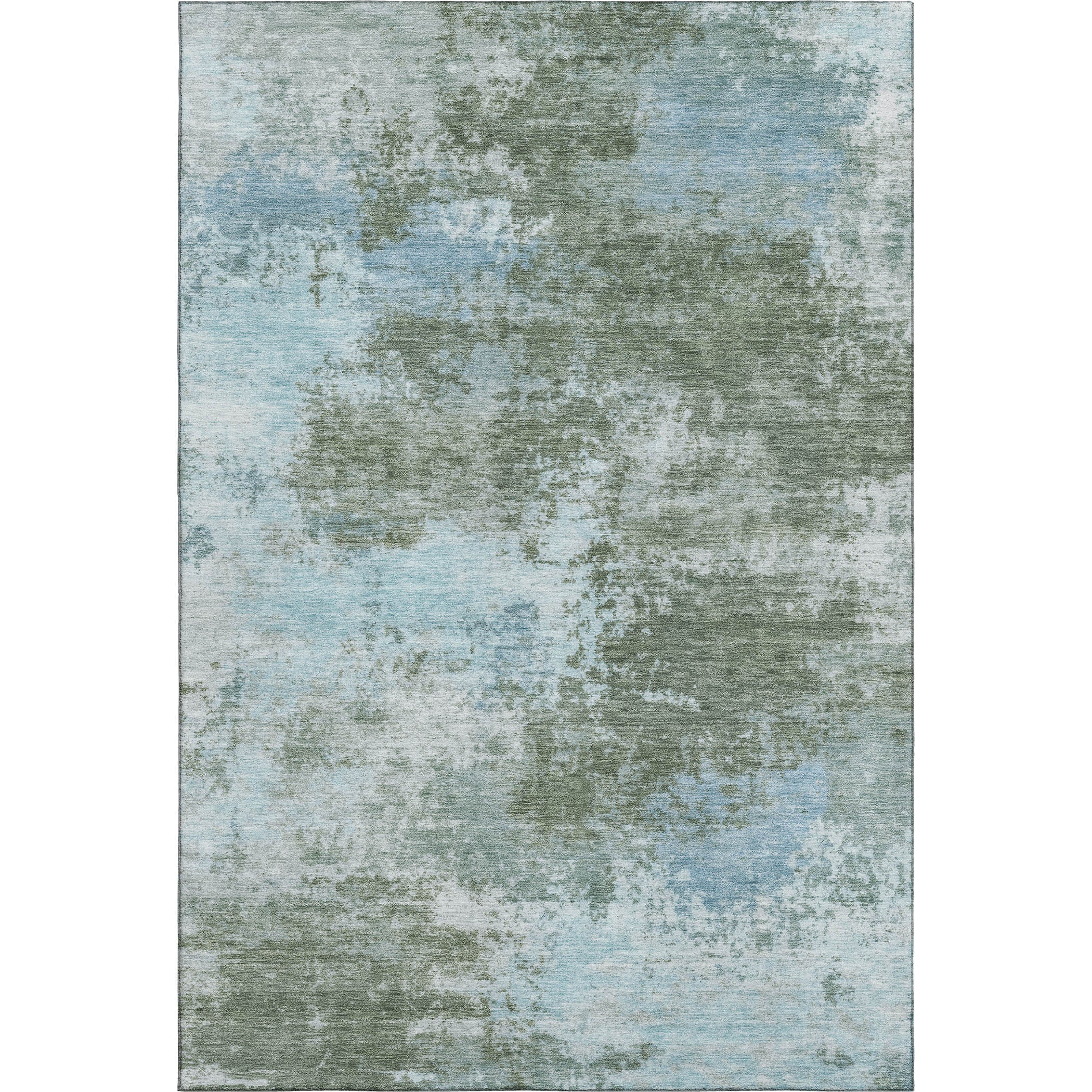 Athens Machine Washable Transitional Sage Green Rug 2'6" x 3'10" #shape_Rectangle