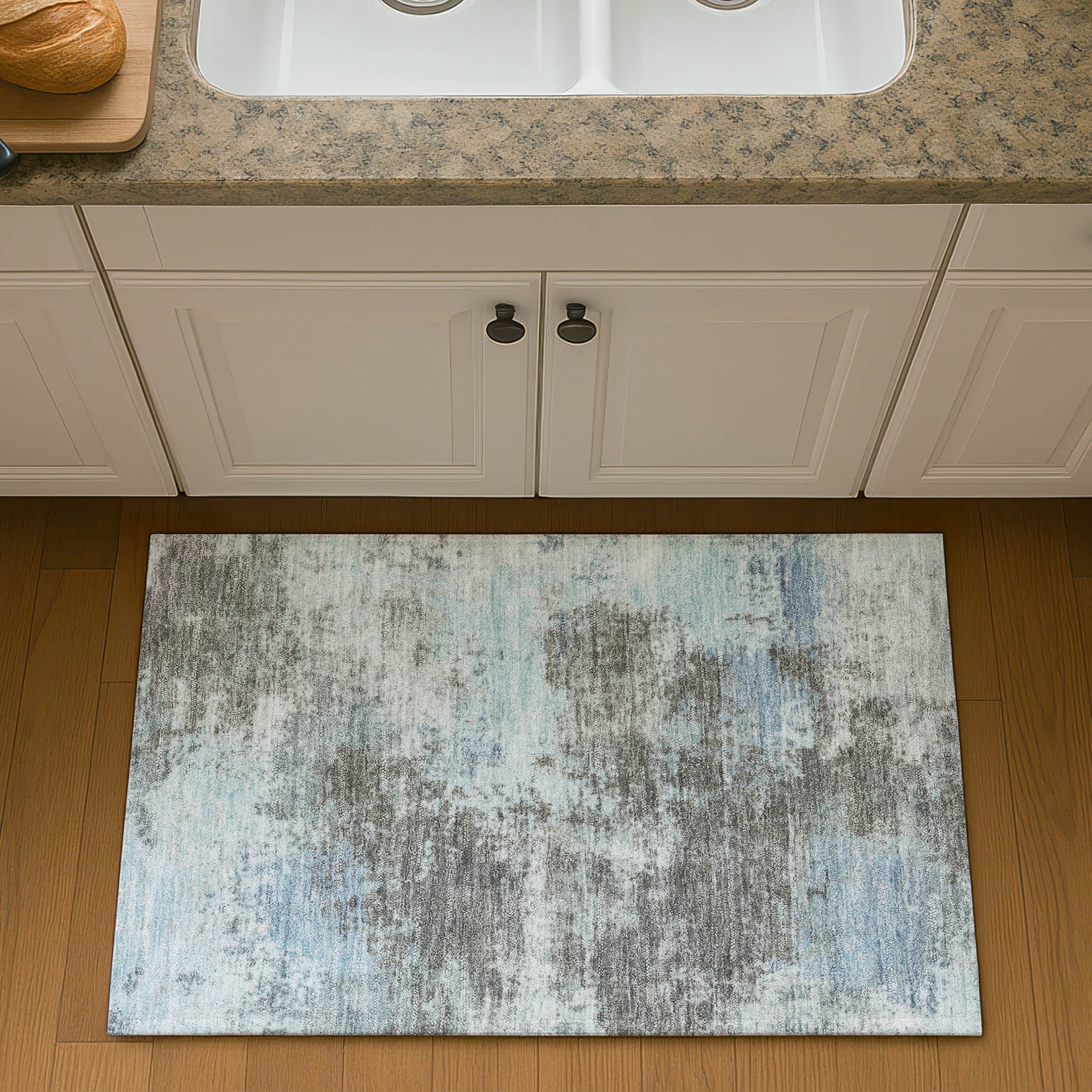 Athens Machine Washable Transitional Taupe Brown Rug 1'8" x 2'6" #shape_Rectangle
