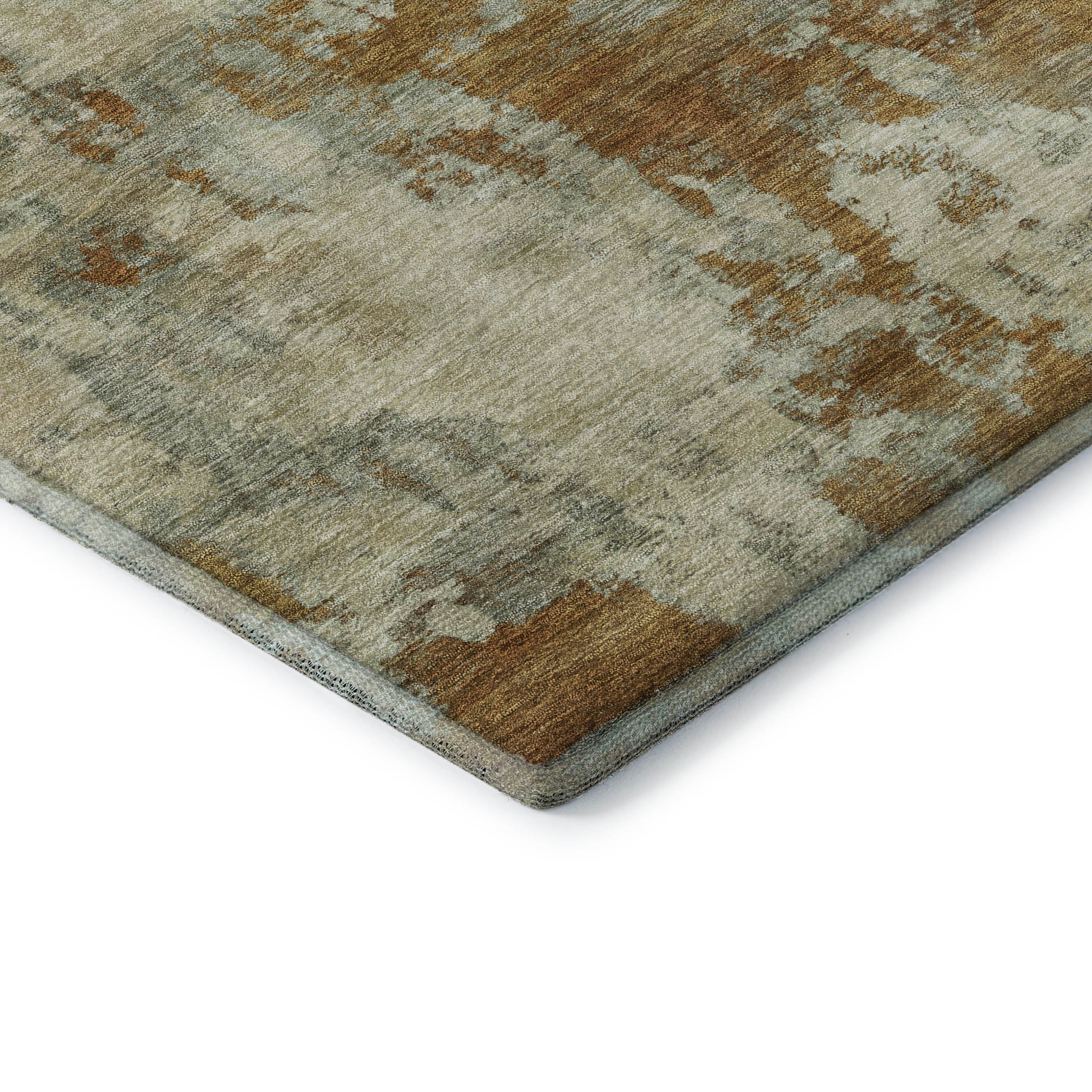 Seoul Machine Washable Transitional Terracotta Orange Rug 1'8" x 2'6" #shape_Rectangle