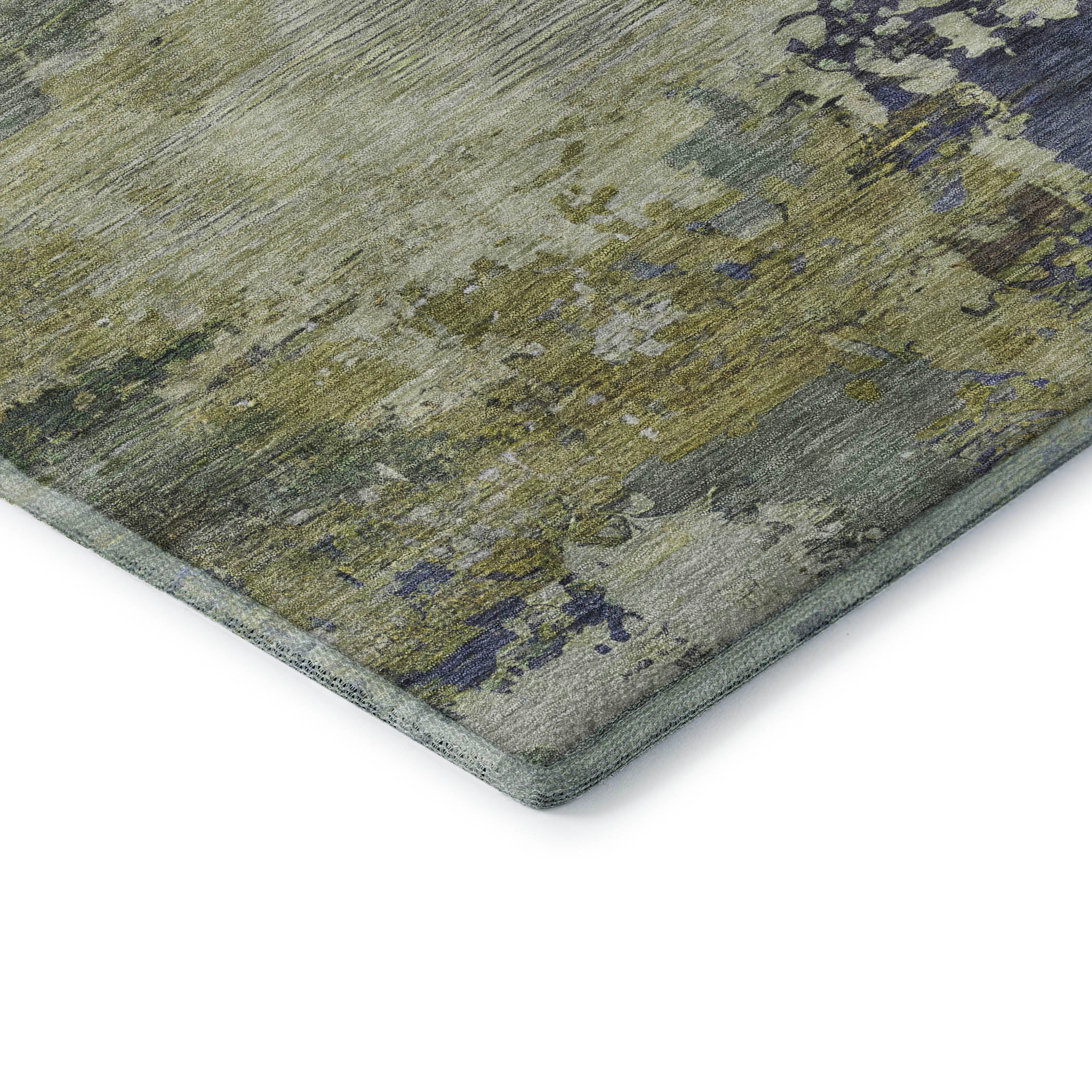 Bangkok Machine Washable Transitional Purple Rug 1'8" x 2'6" #shape_Rectangle