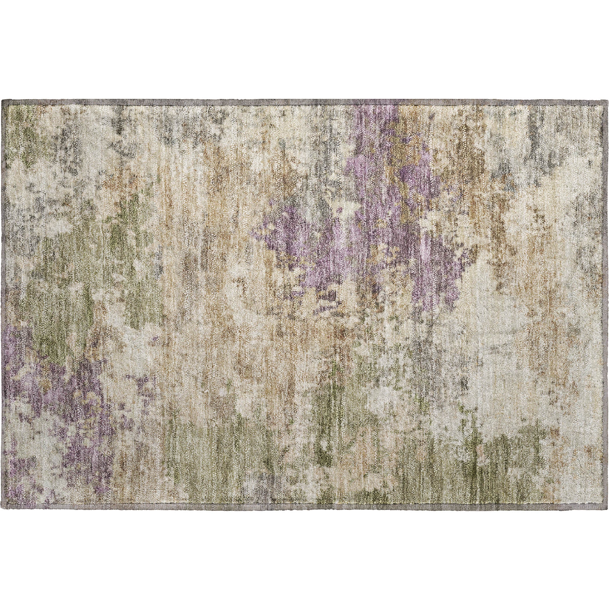 Salzburg Machine Washable Transitional Beige Brown Rug 1'8" x 2'6" #shape_Rectangle