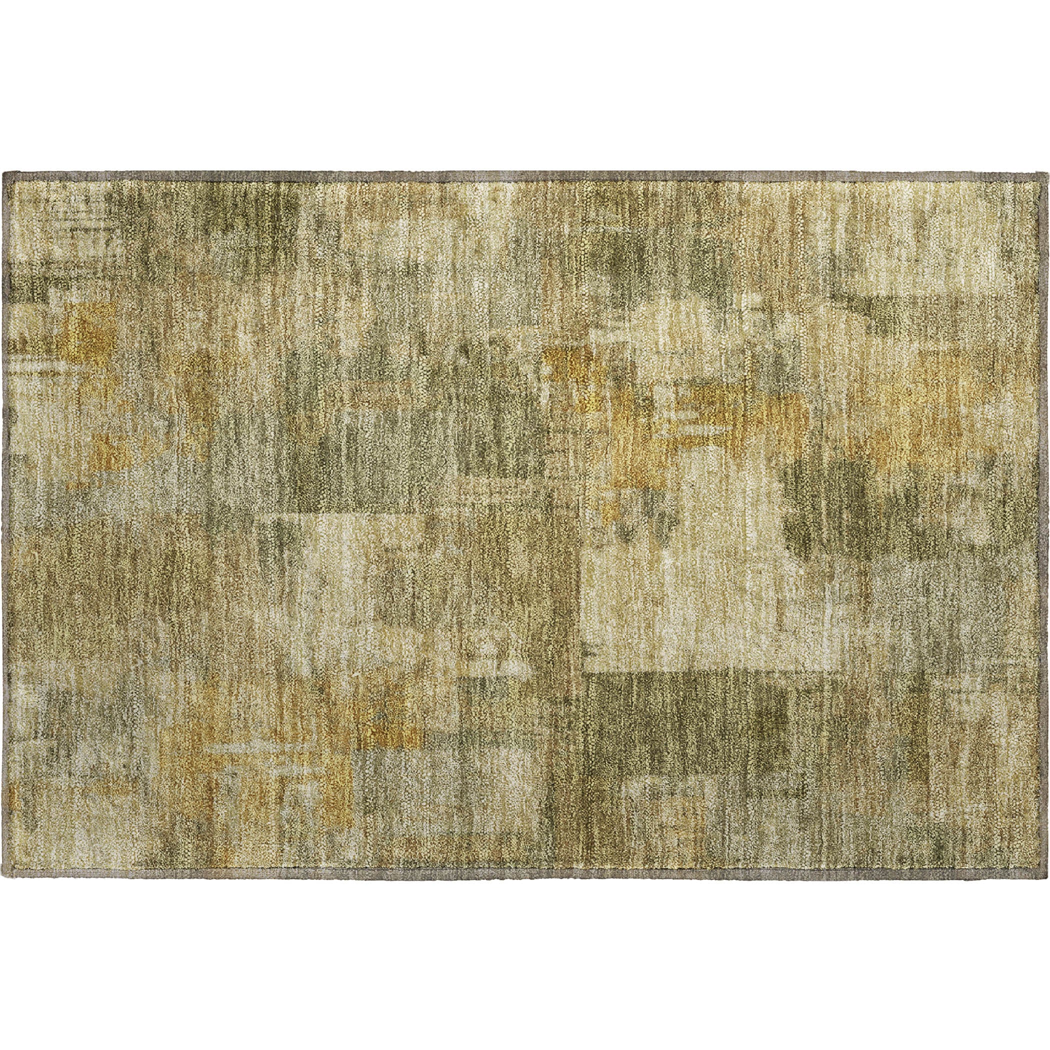 Seville Machine Washable Transitional Khaki Brown Rug 1'8" x 2'6" #shape_Rectangle