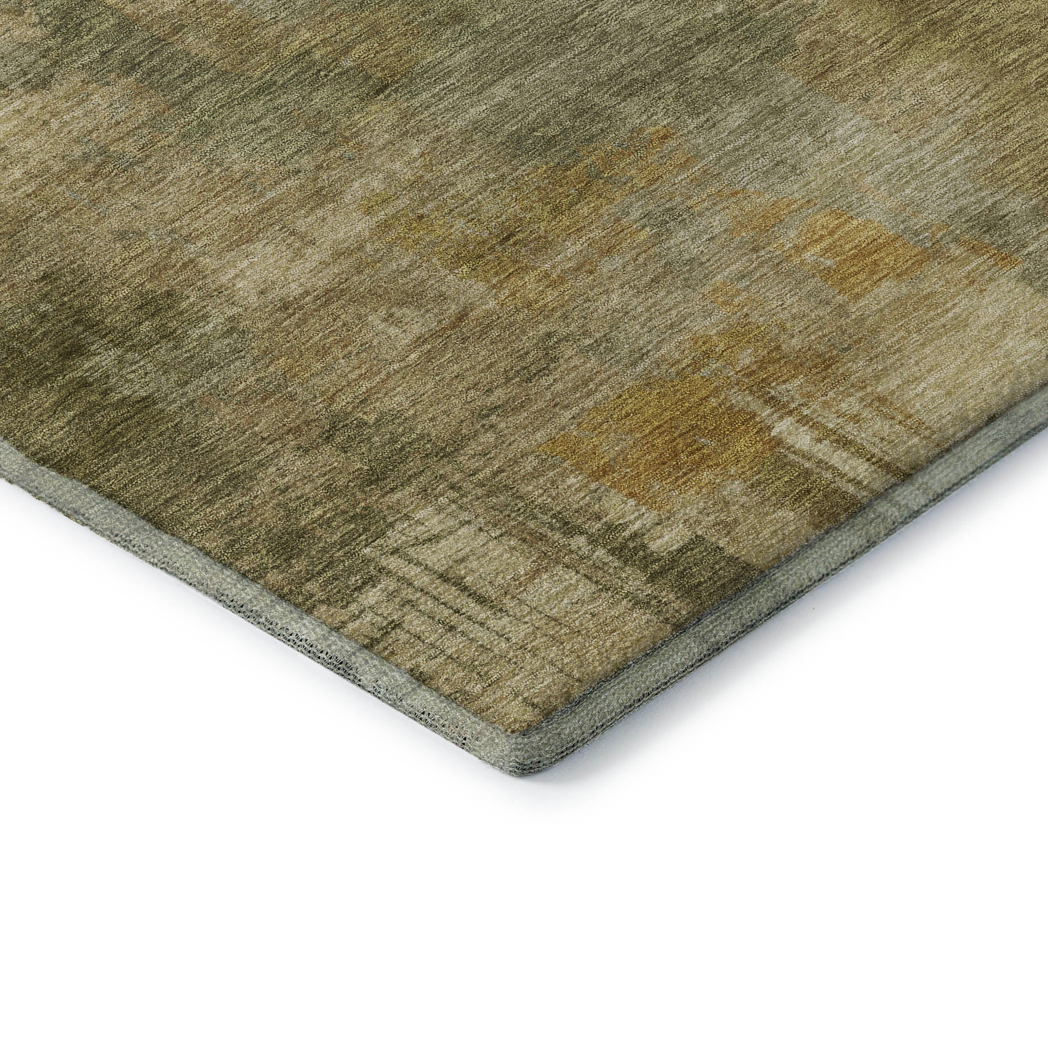 Seville Machine Washable Transitional Khaki Brown Rug 1'8" x 2'6" #shape_Rectangle