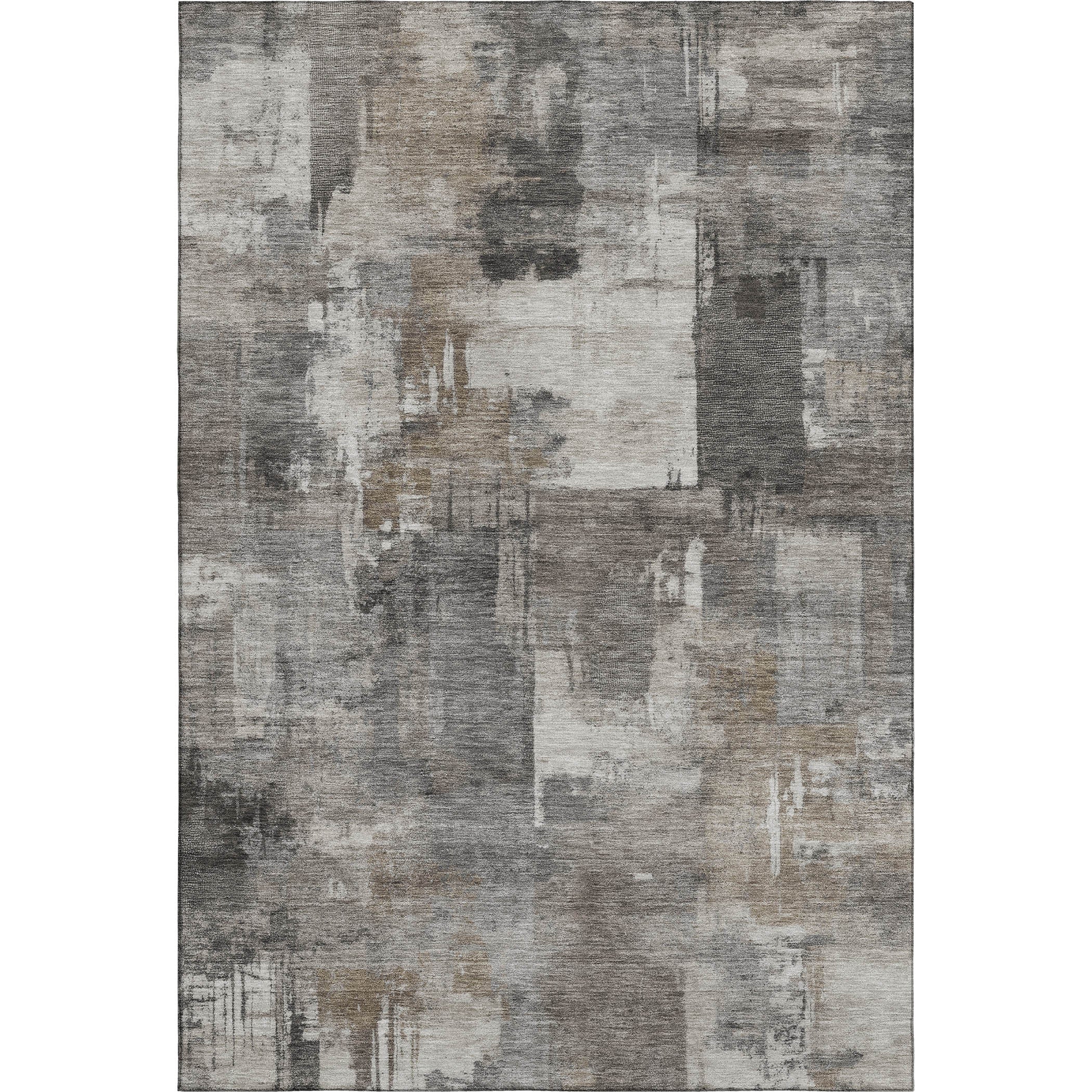 Seville Machine Washable Transitional Pewter Gray Rug 2'6" x 3'10" #shape_Rectangle