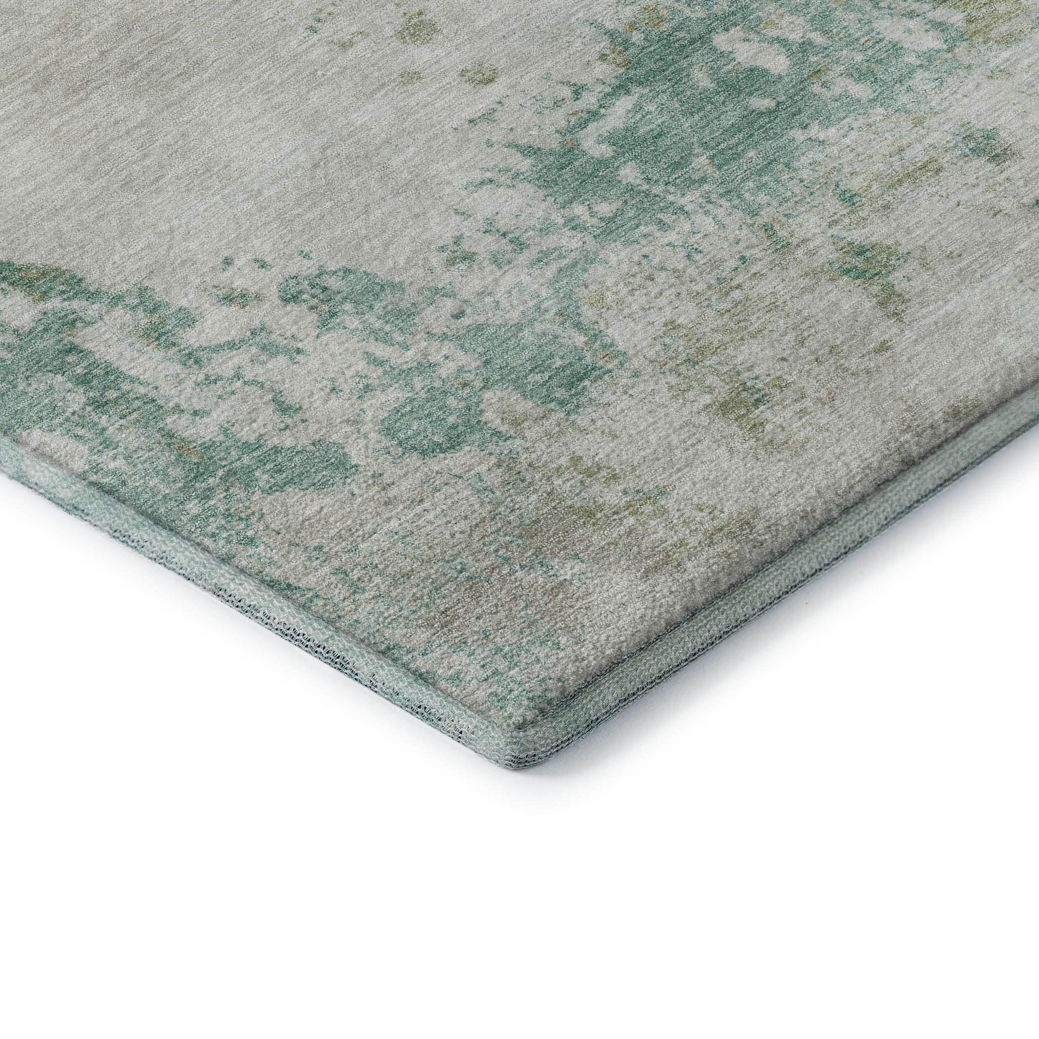 Santorini Machine Washable Transitional Putty Ivory Rug 1'8" x 2'6" #shape_Rectangle