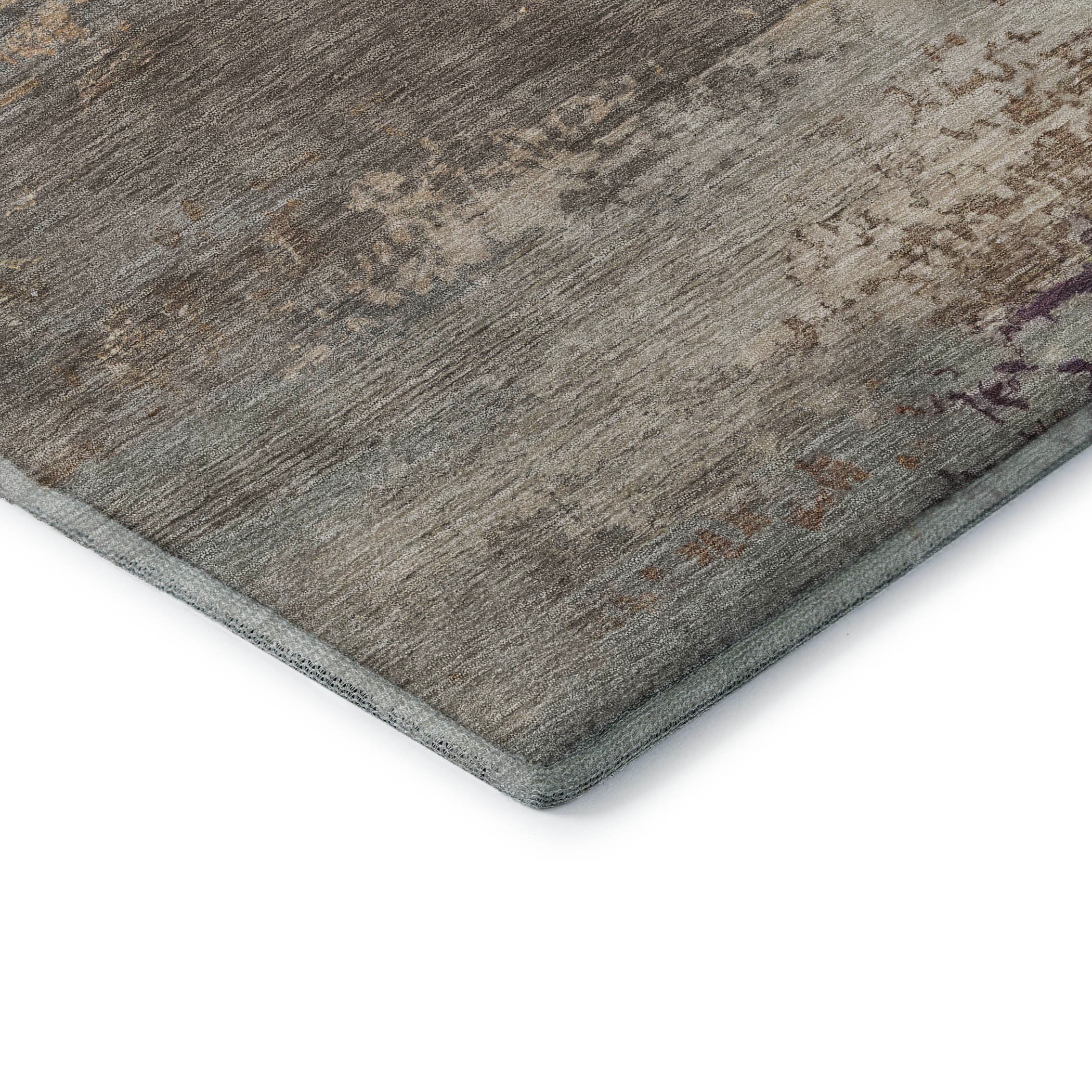 Chiang Mai Machine Washable Transitional Brown Rug 1'8" x 2'6" #shape_Rectangle