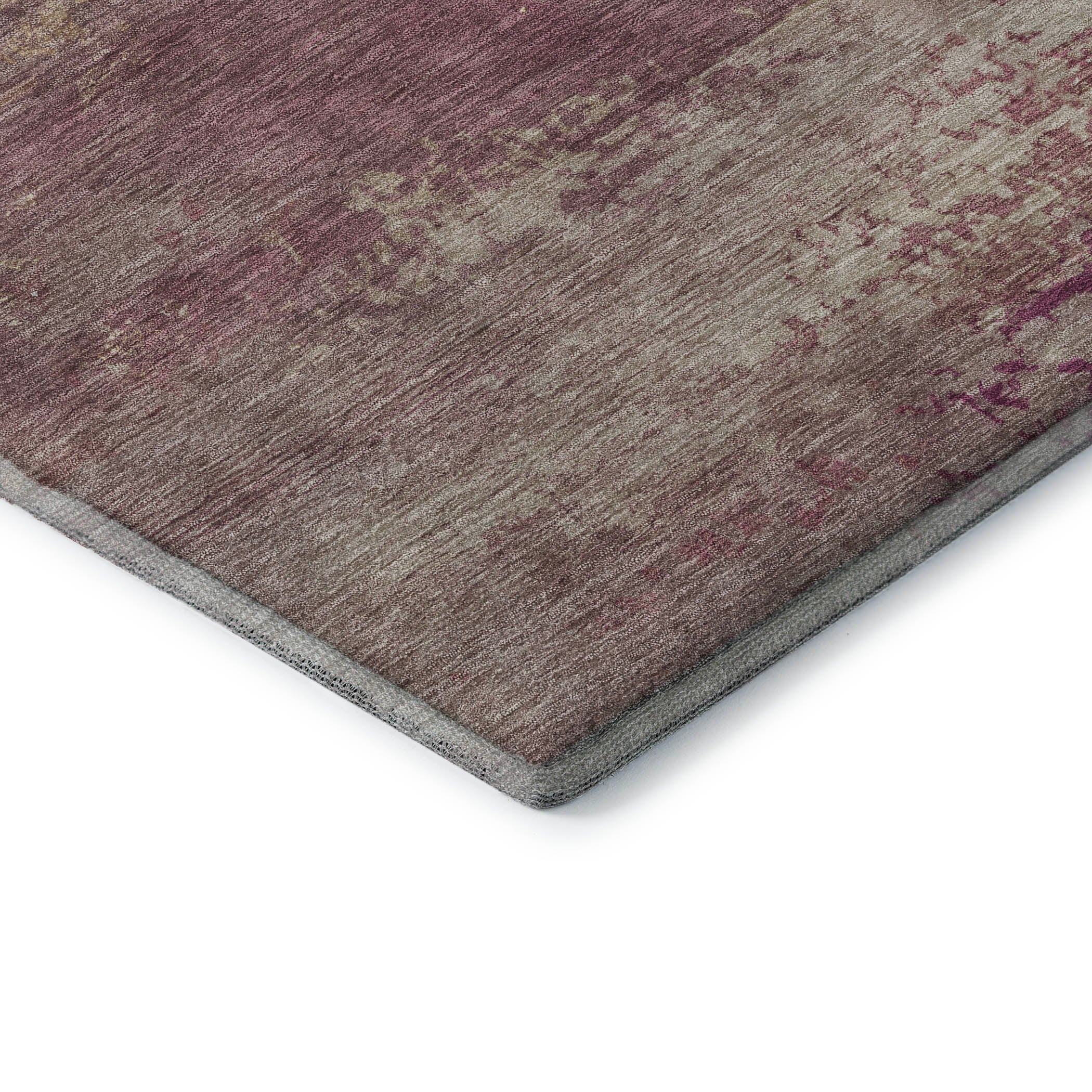 Chiang Mai Machine Washable Transitional Merlot Red Rug 1'8" x 2'6" #shape_Rectangle