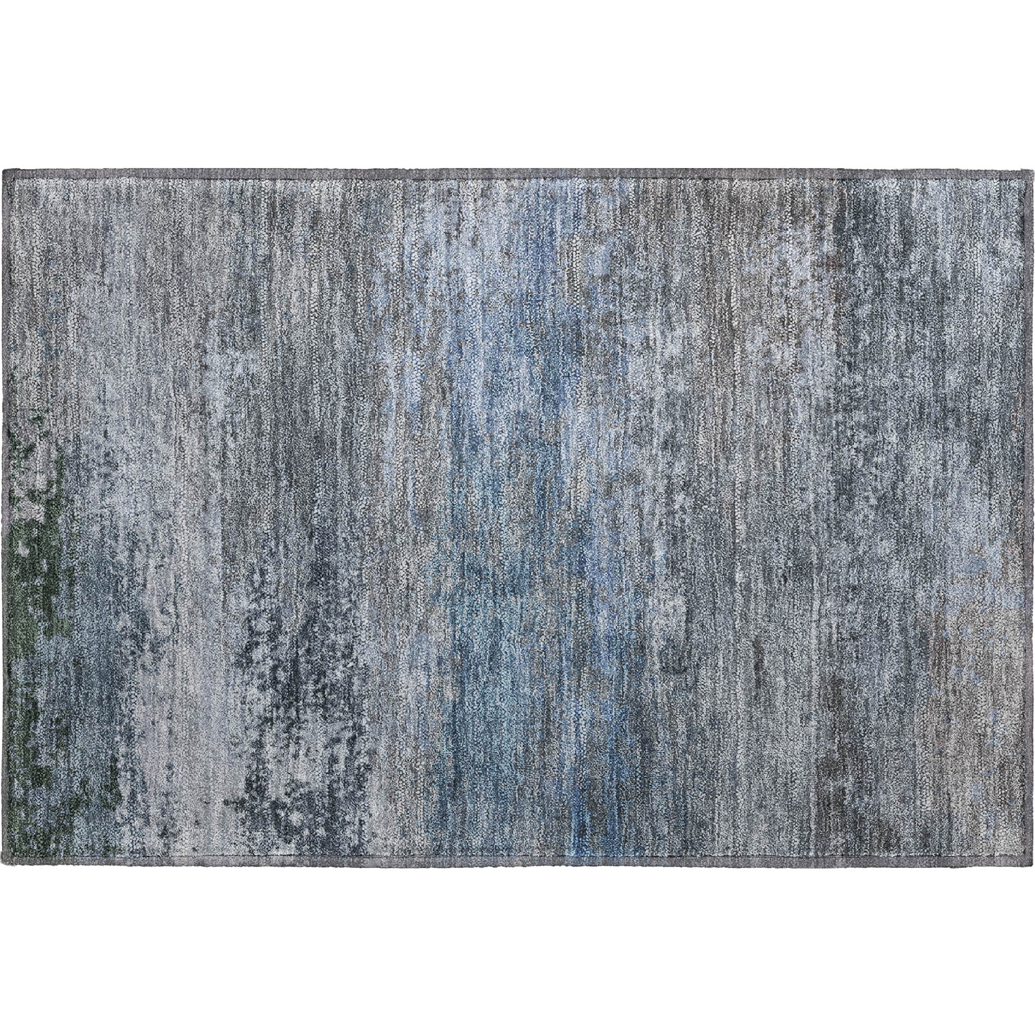 Chiang Mai Machine Washable Transitional Pewter Gray Rug 1'8" x 2'6" #shape_Rectangle