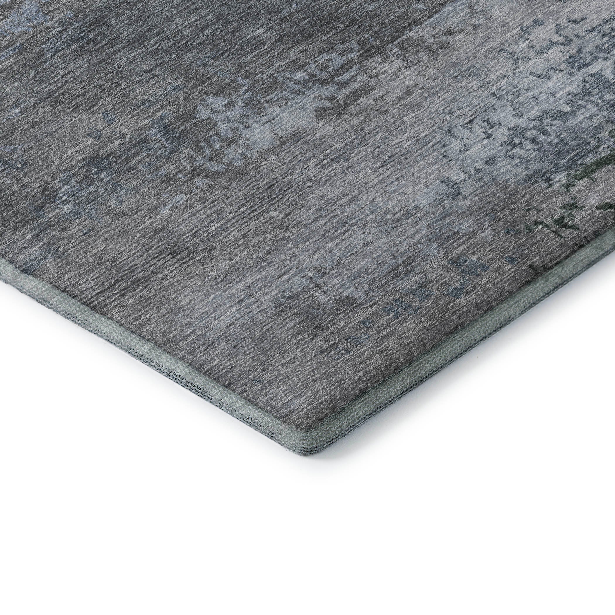 Chiang Mai Machine Washable Transitional Pewter Gray Rug 1'8" x 2'6" #shape_Rectangle