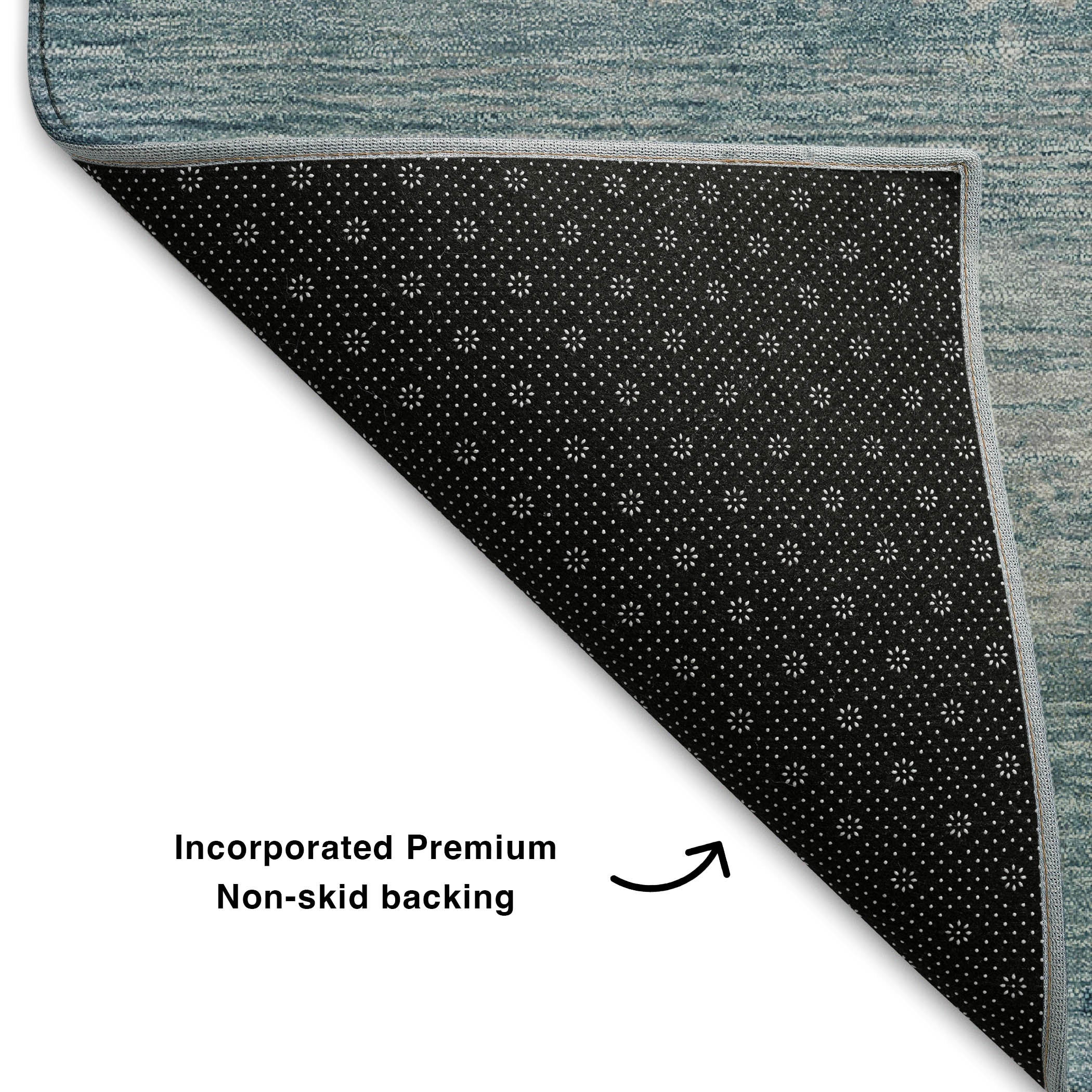 Chiang Mai Machine Washable Transitional Sky Blue Rug 1'8" x 2'6" #shape_Rectangle